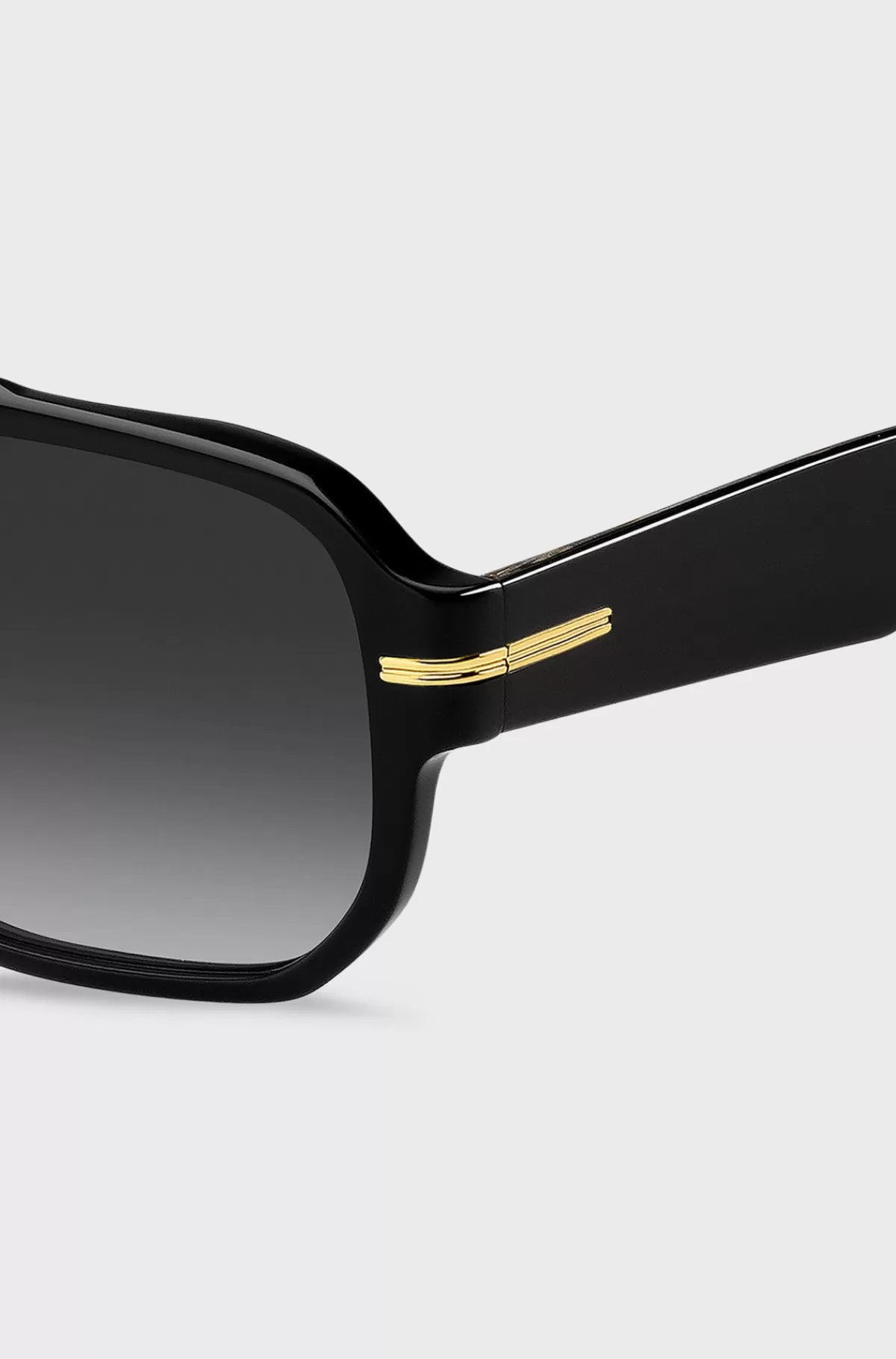 HUGO BOSS Solbriller I Acetat Med Guldfarvede Detaljer Sort Flash Sale