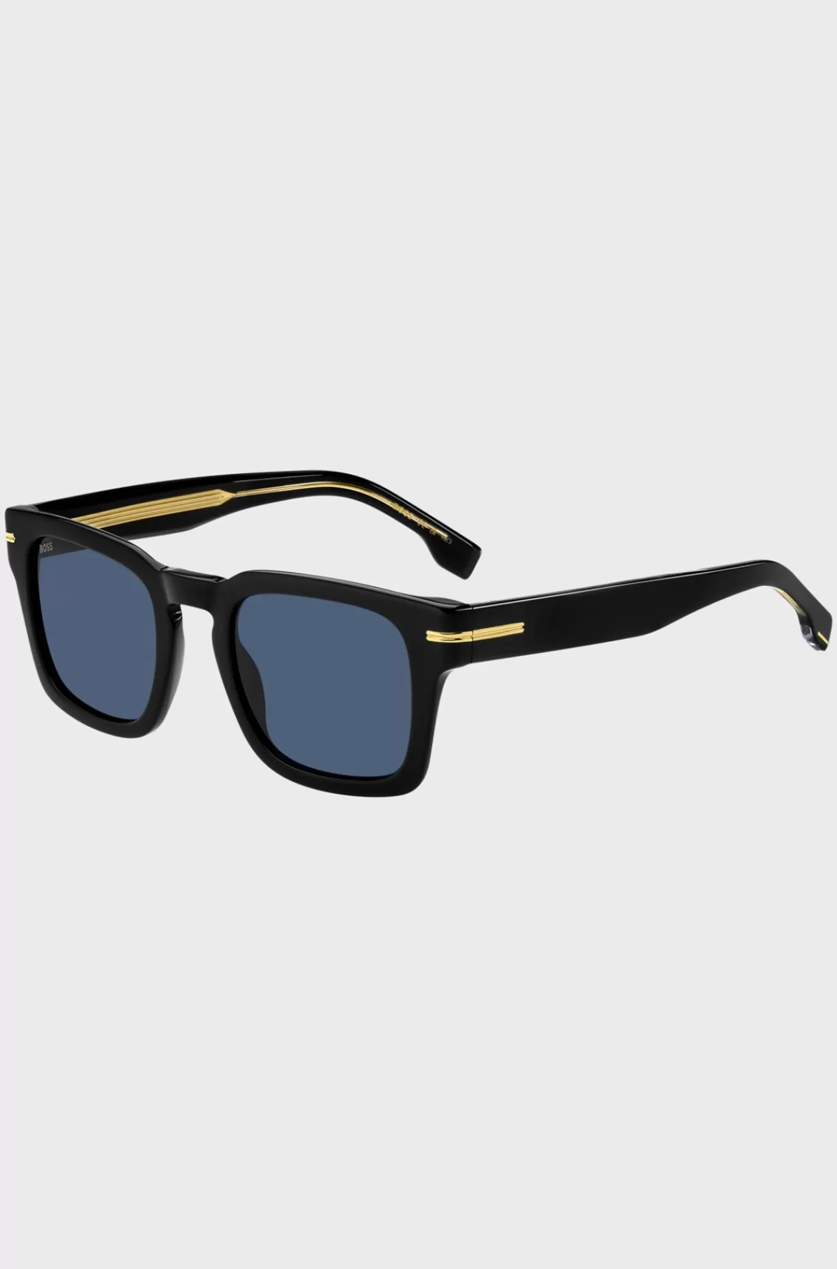 HUGO BOSS Solbriller I Acetat Med Guldfarvet Metal Sort Best Sale
