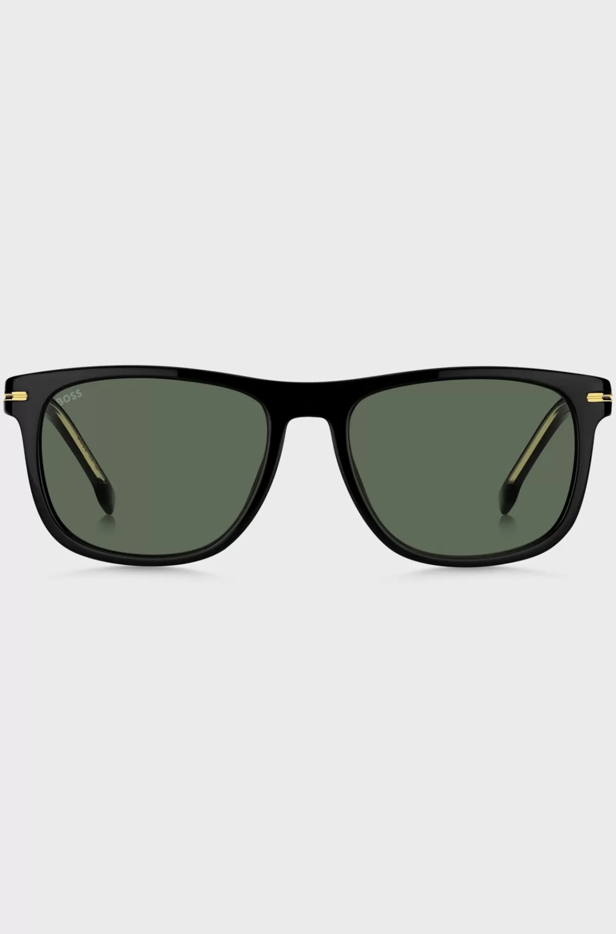 HUGO BOSS Solbriller I Acetat Med Guldfarvet Metal Sort Fashion