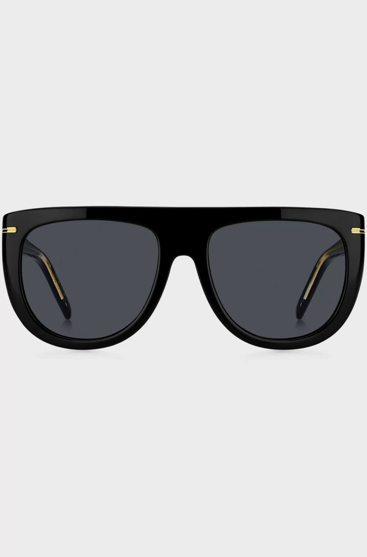 HUGO BOSS Solbriller I Acetat Med Guldfarvet Metal Sort Sale