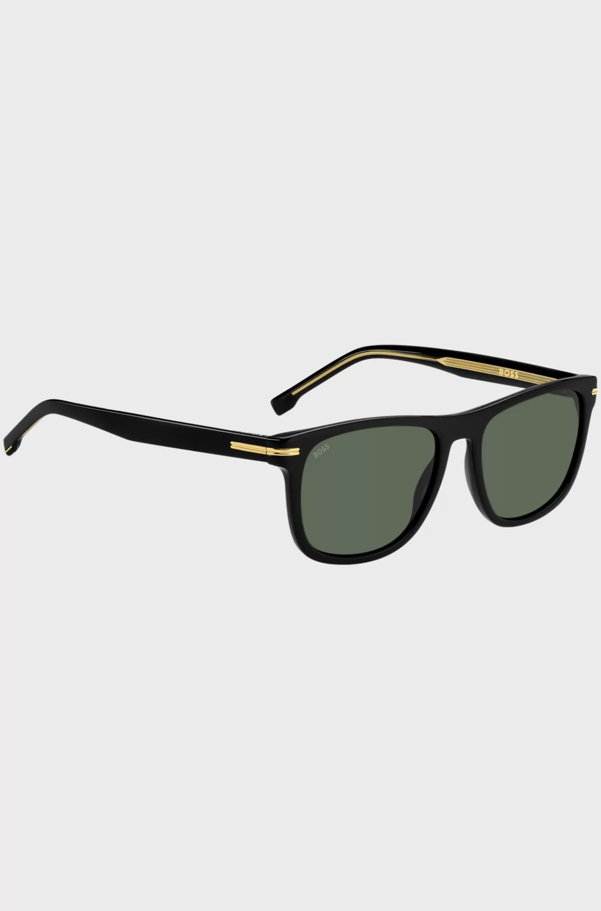 HUGO BOSS Solbriller I Acetat Med Guldfarvet Metal Sort Fashion
