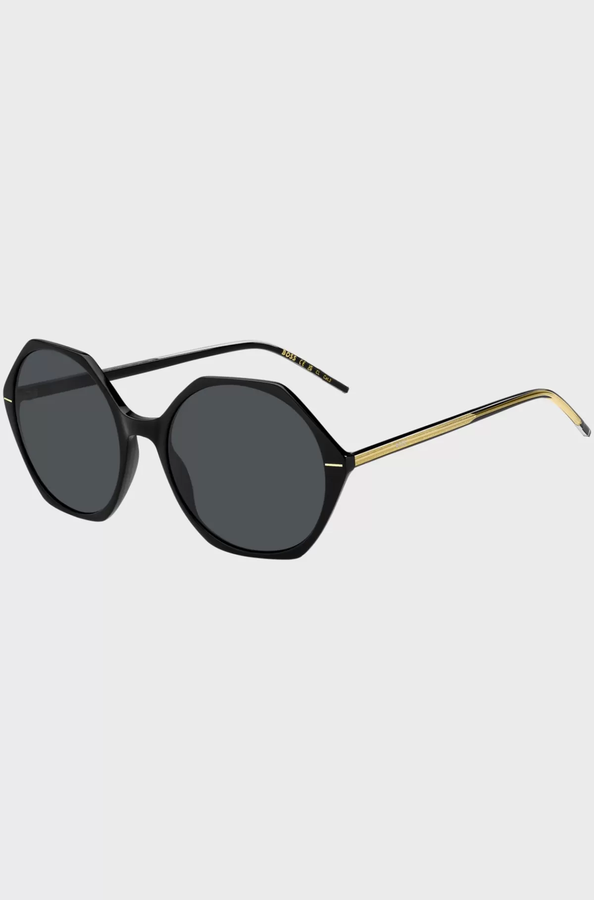 HUGO BOSS Solbriller I Acetat Med Kantet Stel Sort Fashion