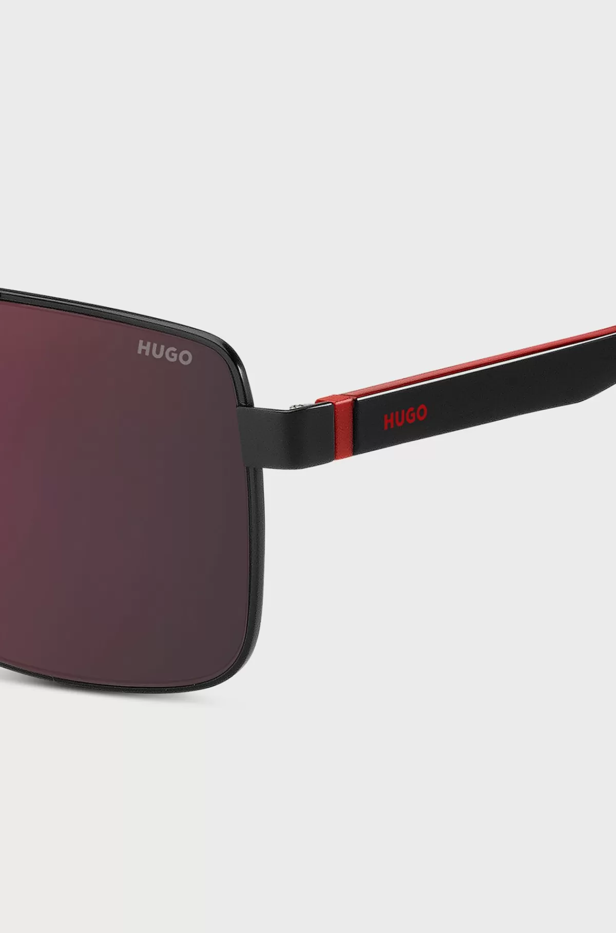 HUGO BOSS Solbriller I Og Rød Med To Næsebroer Sort Cheap