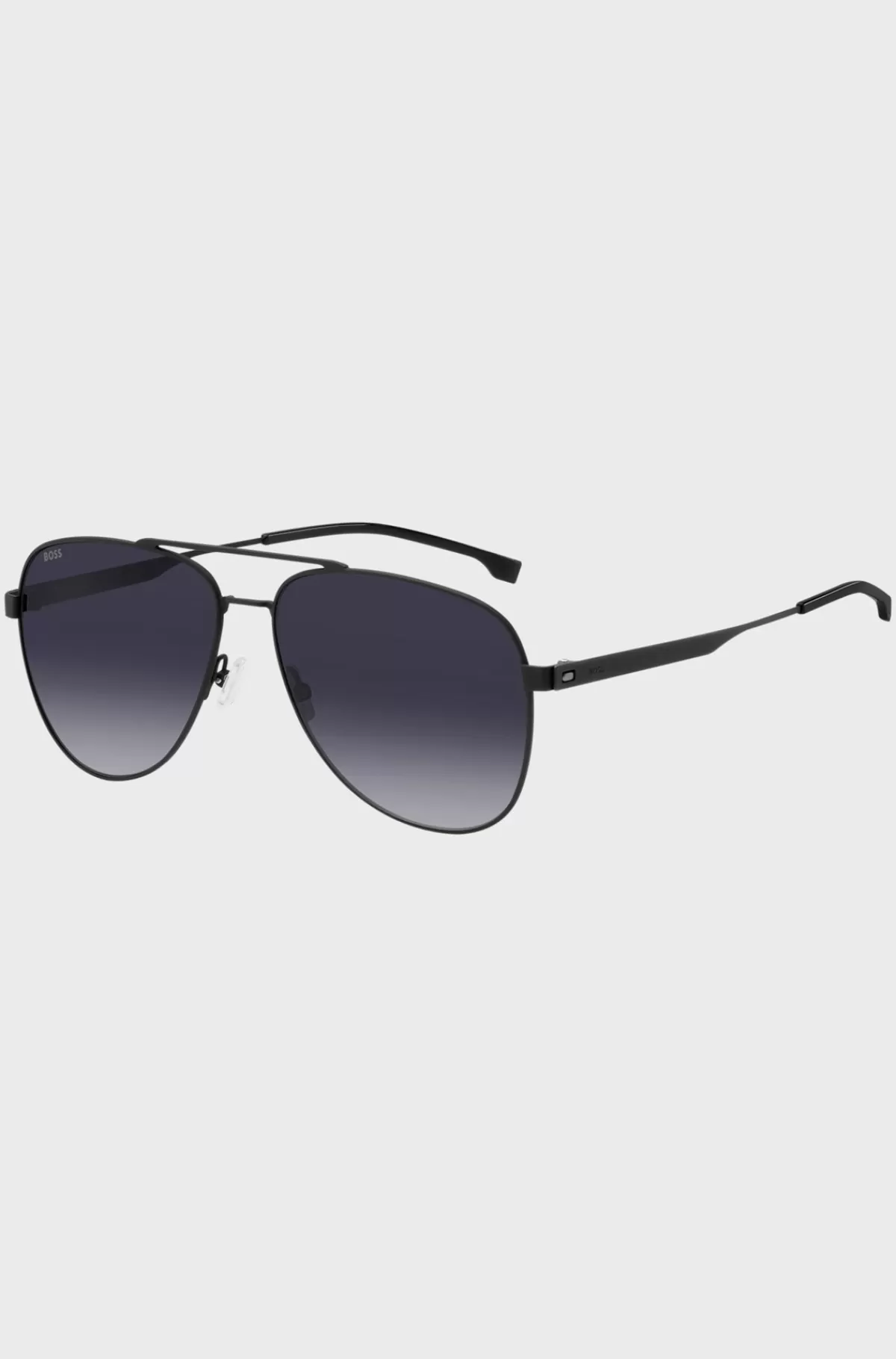 HUGO BOSS Solbriller I Stål Med Dobbelt Bro Sort Sale