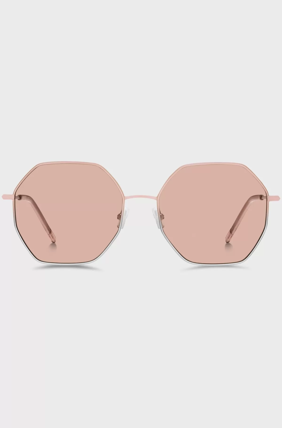 HUGO BOSS Solbriller Med Rørformede Stænger Og Lyserøde Og Sølvfarvede Gradueringer Pink New