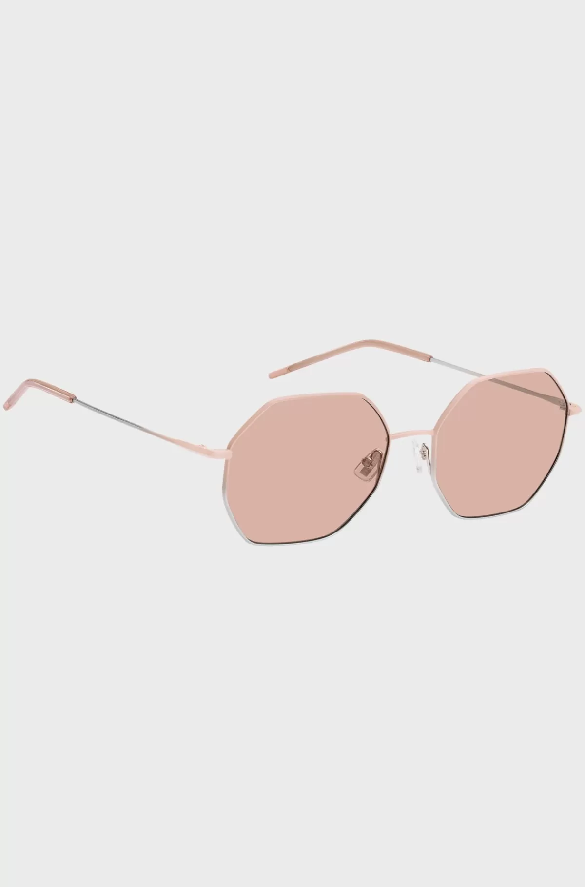 HUGO BOSS Solbriller Med Rørformede Stænger Og Lyserøde Og Sølvfarvede Gradueringer Pink New