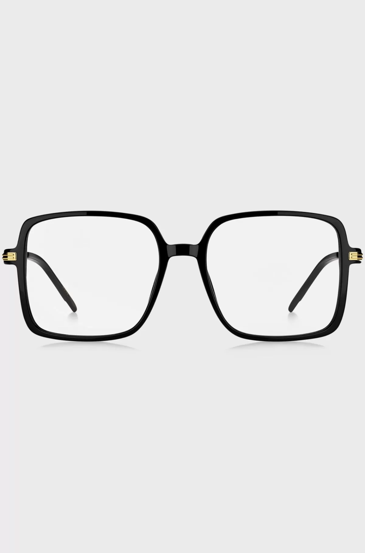 HUGO BOSS Acetatstel Til Briller Med Styrke Med Guldfarvede Stænger Sort Cheap