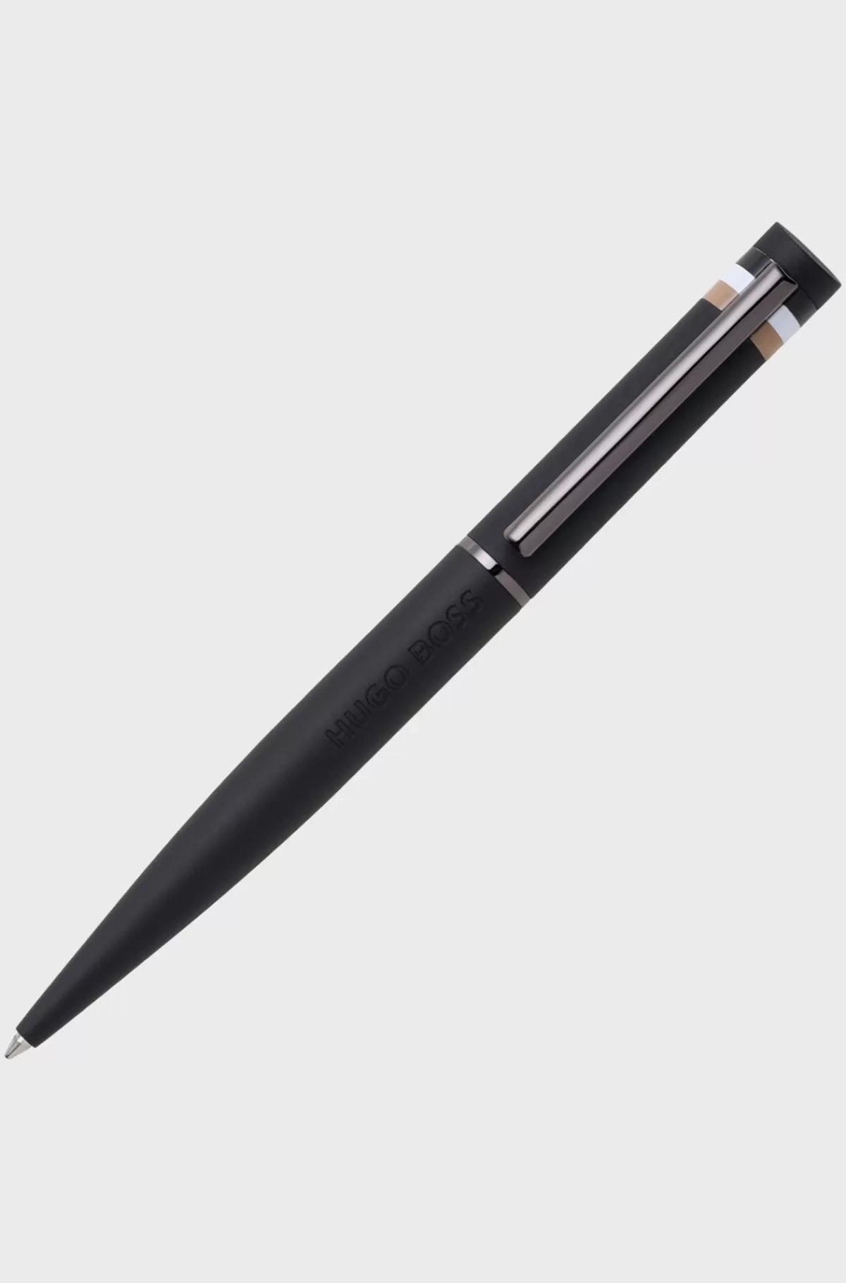 HUGO BOSS Kuglepen Med Signaturstribe Sort Fashion