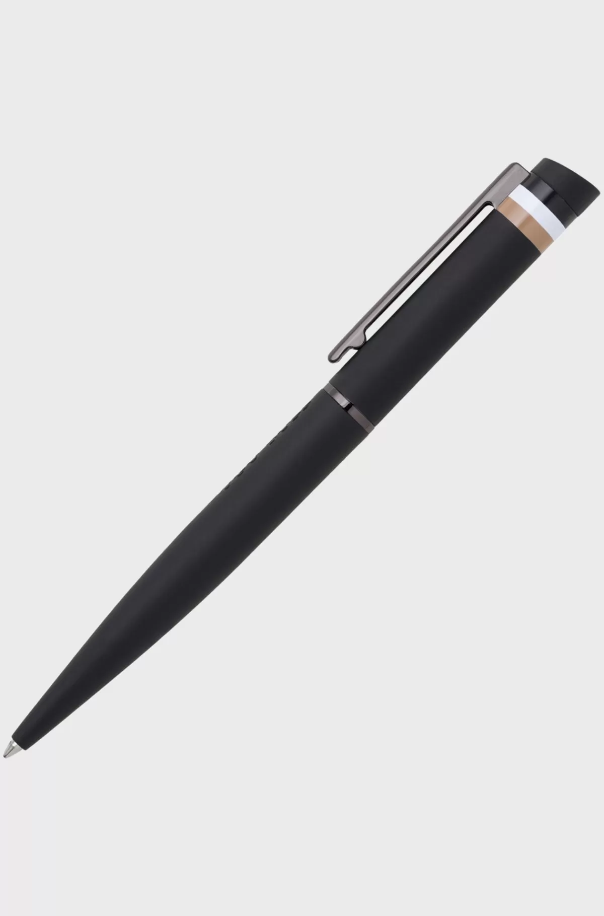 HUGO BOSS Kuglepen Med Signaturstribe Sort Fashion