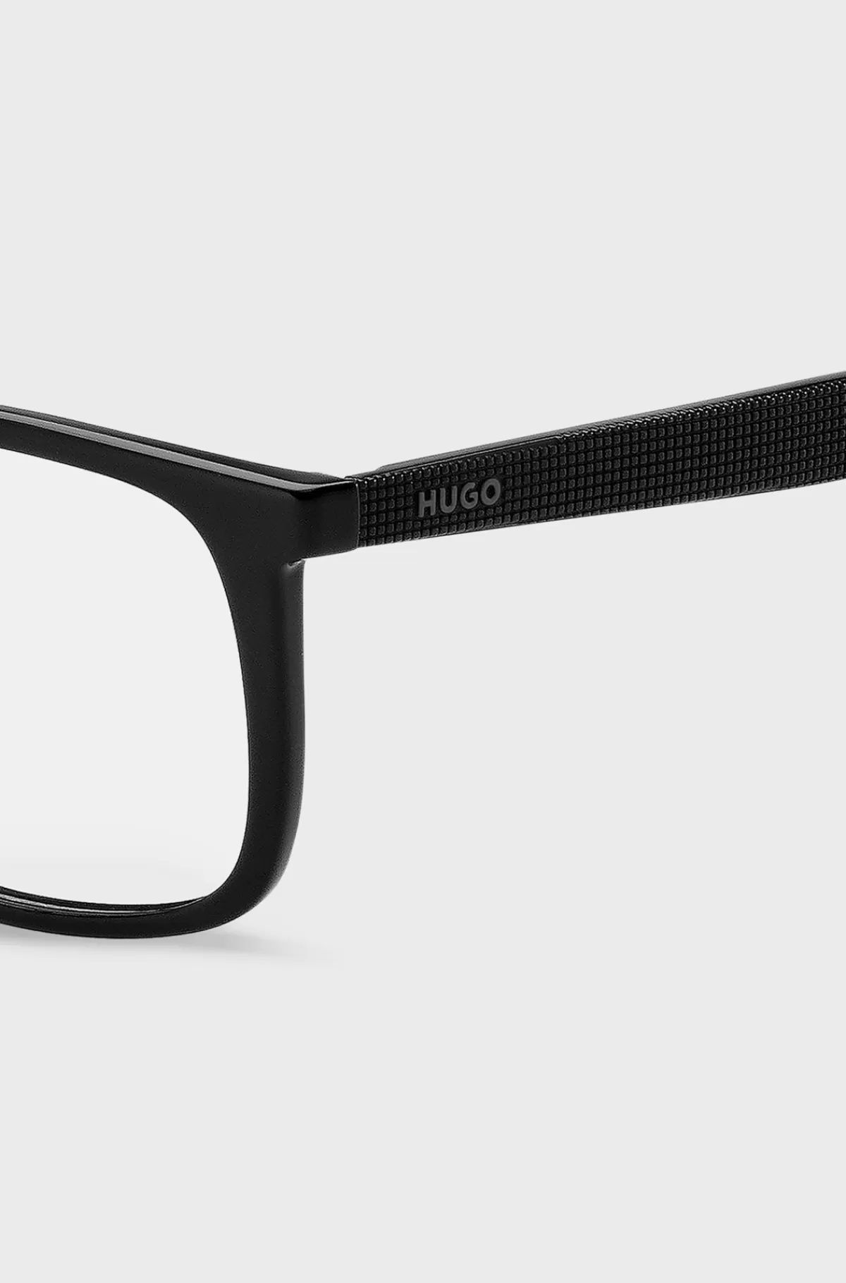 HUGO BOSS Stel Til Briller Med Styrke Med Mønstrede Stænger Sort Flash Sale
