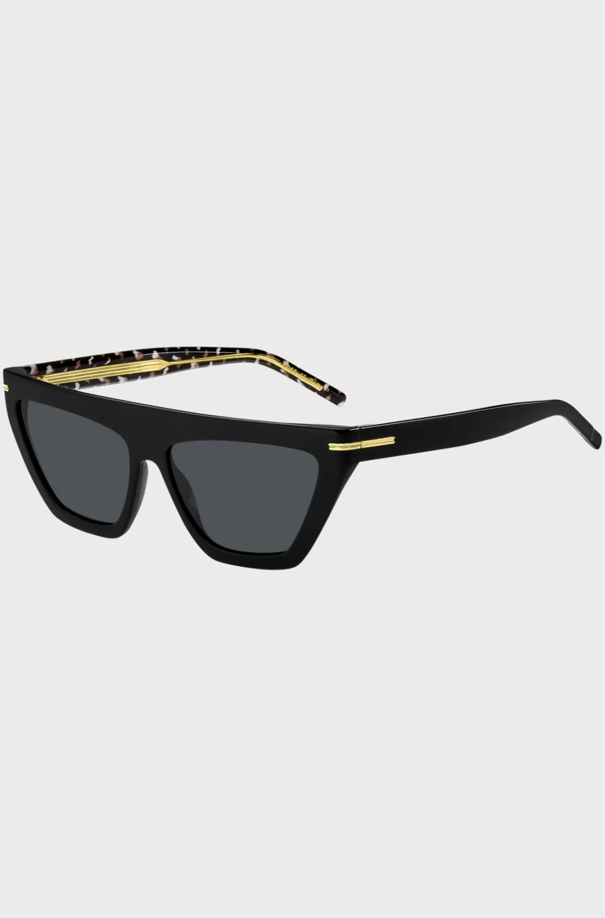 HUGO BOSS e Acetatsolbriller Med Guldfarvede Detaljer Sort Flash Sale