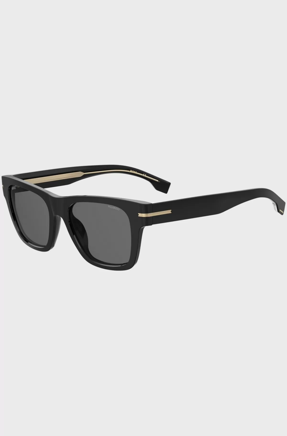 HUGO BOSS e Solbriller Med Guldfarvede Detaljer Sort Flash Sale