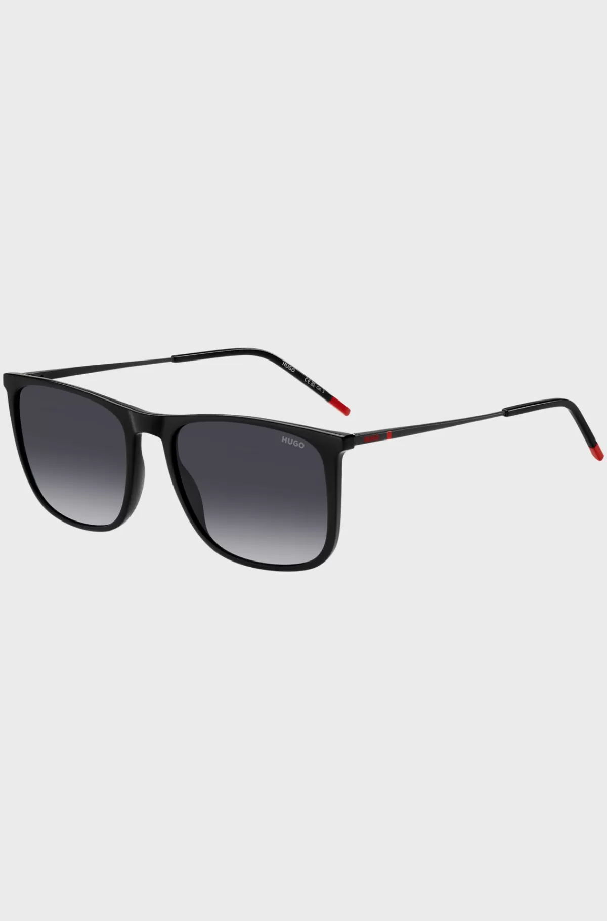 HUGO BOSS e Solbriller Med Røde Signaturdetaljer Sort Flash Sale