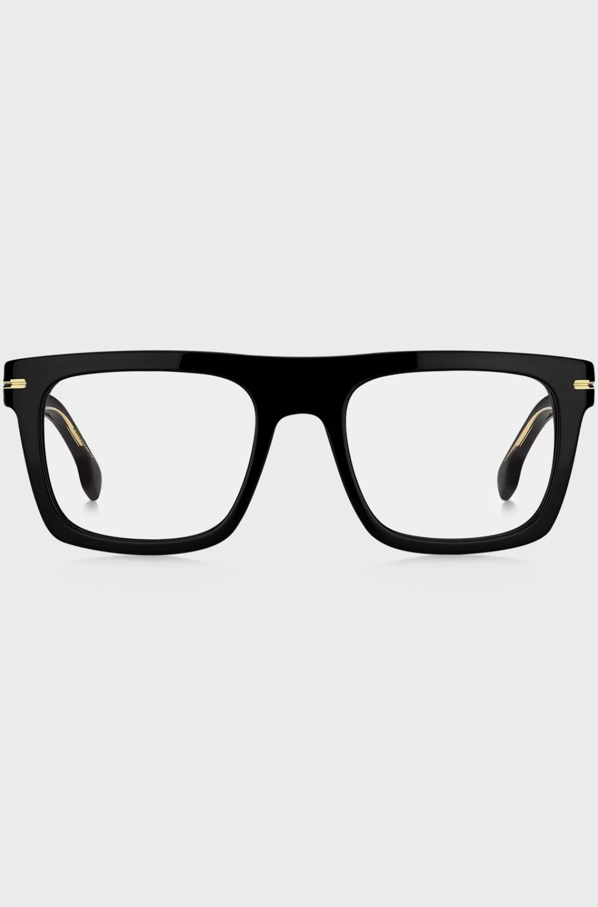 HUGO BOSS Stel Til Briller Med Styrke Fremstillet Af Acetat Med Guldfarvede Signaturdetaljer Sort Cheap