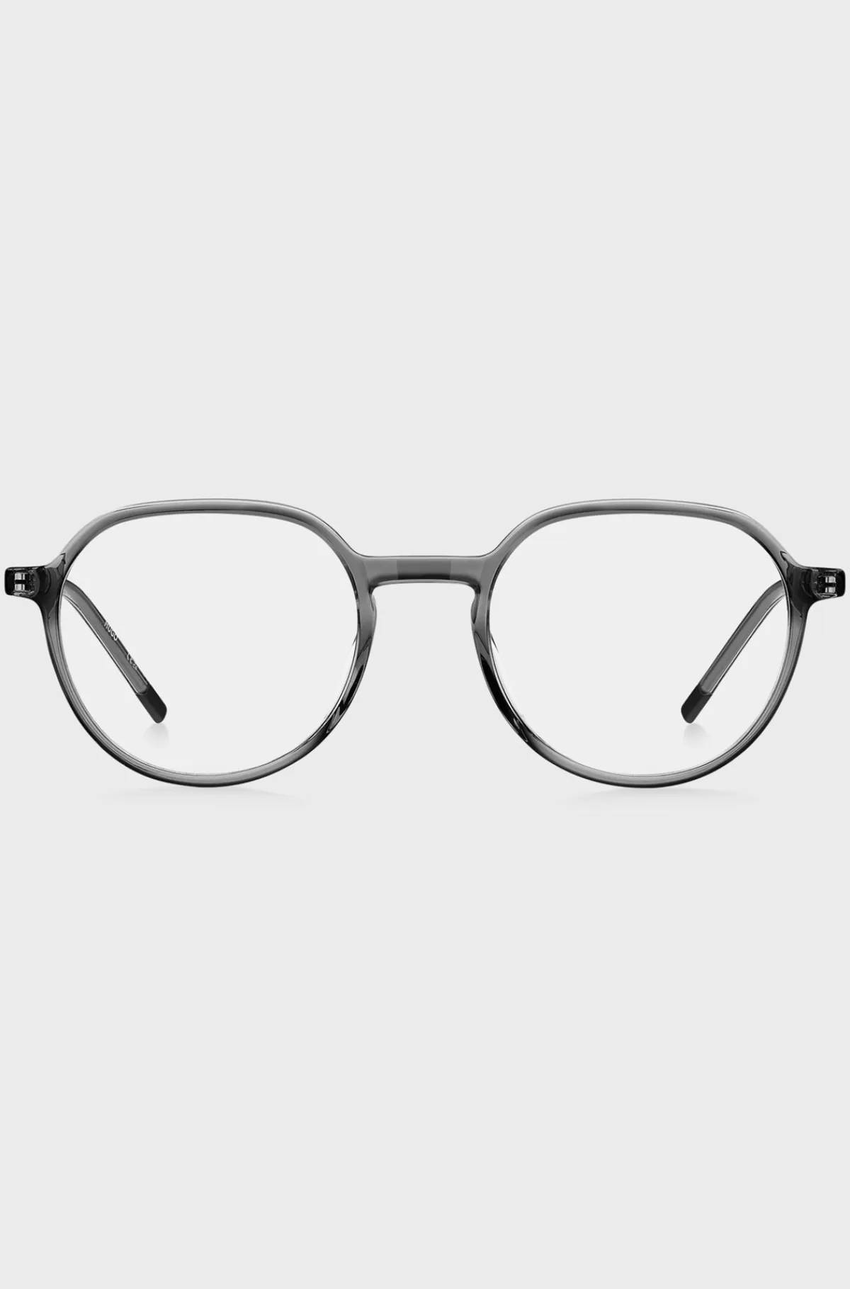HUGO BOSS Stel Til Briller Med Styrke I Acetat Med Metalstænger Grå Discount