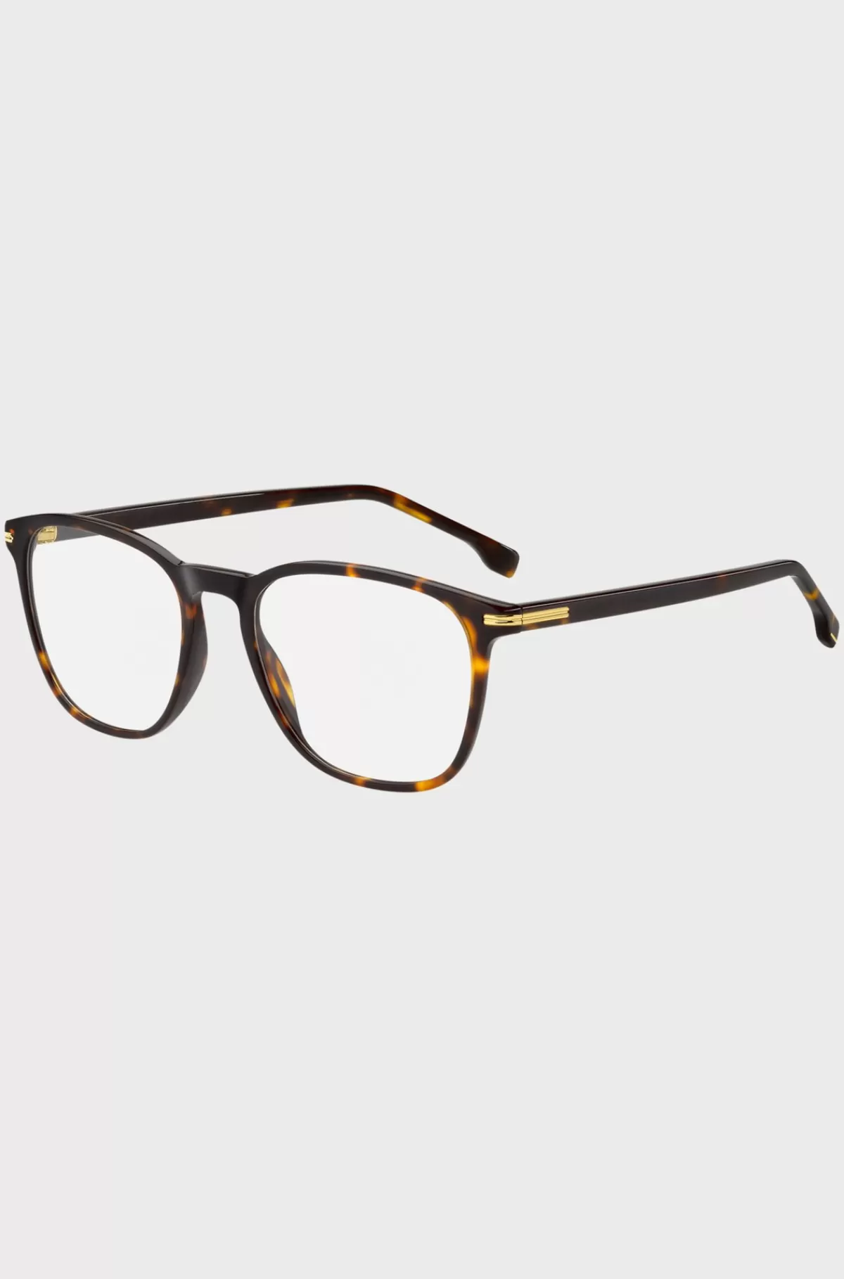 HUGO BOSS Stel Til Briller Med Styrke I Havana-acetat Med Guldfarvet Metal Brun Best