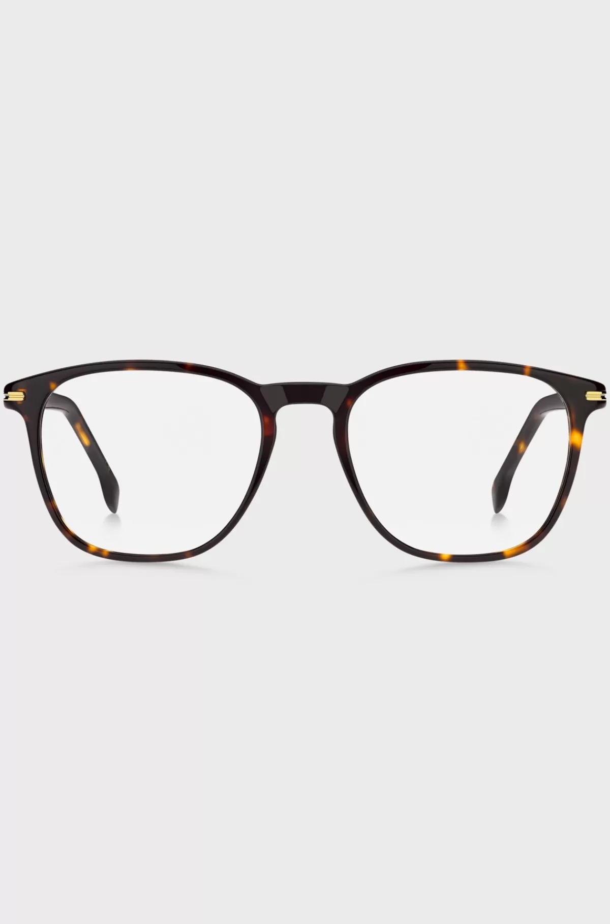HUGO BOSS Stel Til Briller Med Styrke I Havana-acetat Med Guldfarvet Metal Brun Best