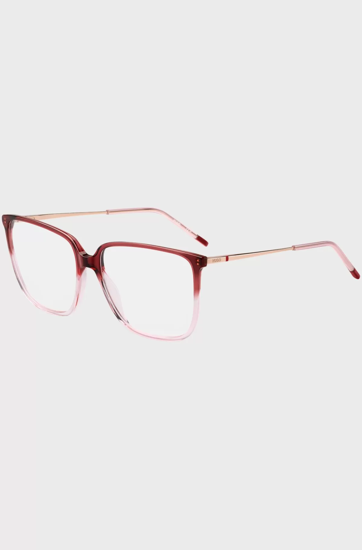 HUGO BOSS Stel Til Briller Med Styrke I Lyse Og Bordeaux Med Degradé-effekt Rød Flash Sale