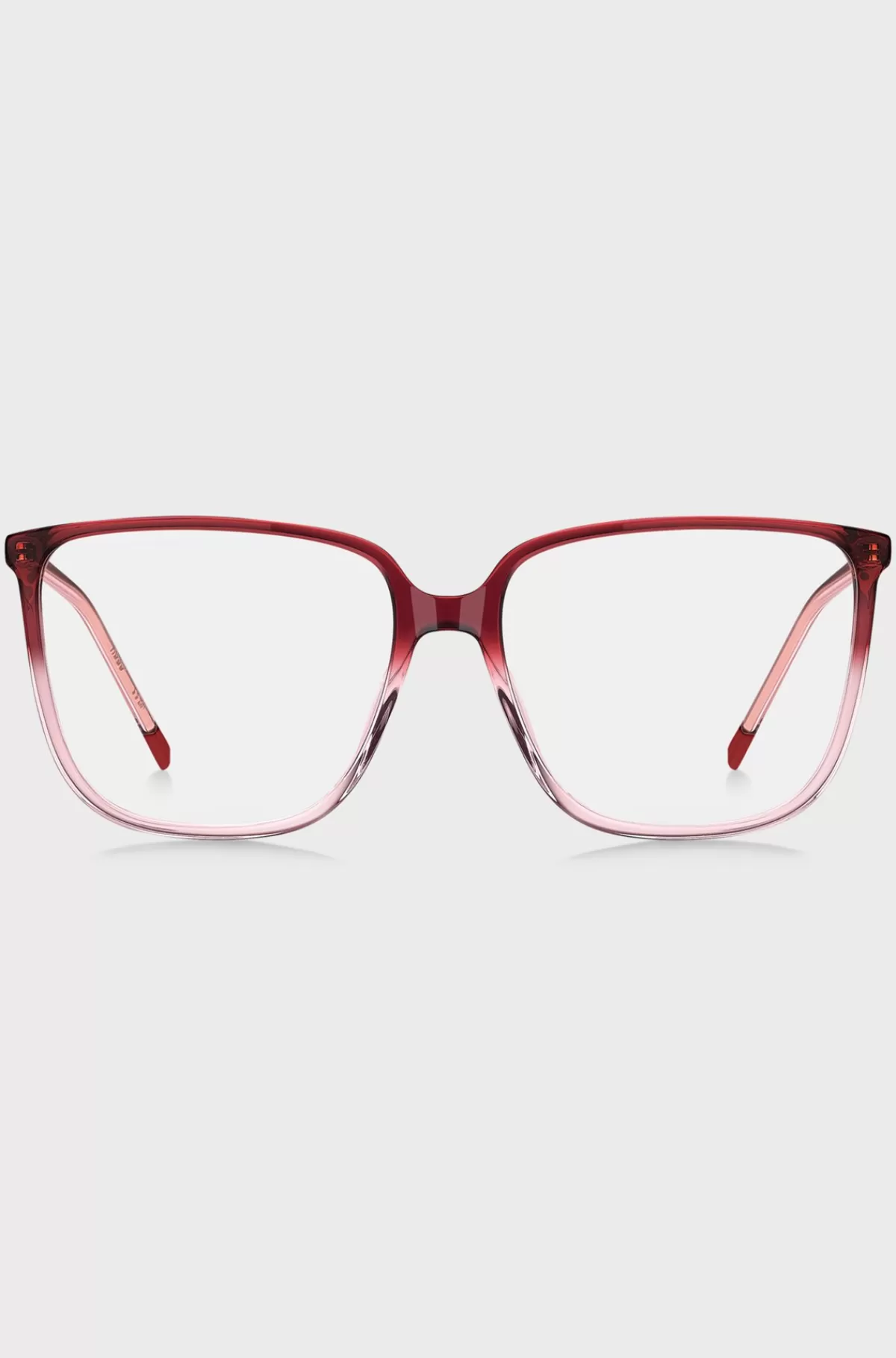 HUGO BOSS Stel Til Briller Med Styrke I Lyse Og Bordeaux Med Degradé-effekt Rød Flash Sale