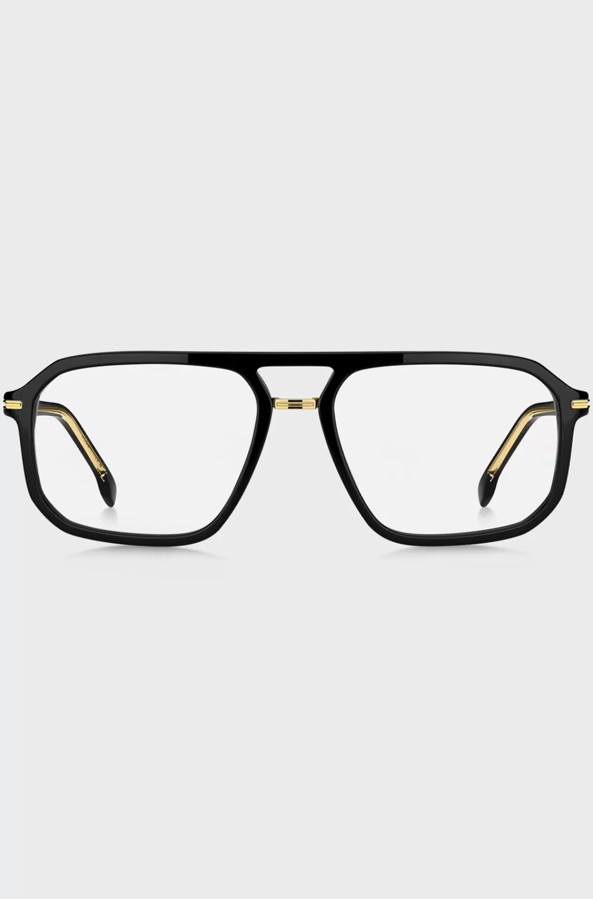 HUGO BOSS Stel Til Briller Med Styrke I Acetat Med Guldfarvede Detaljer Sort Best Sale