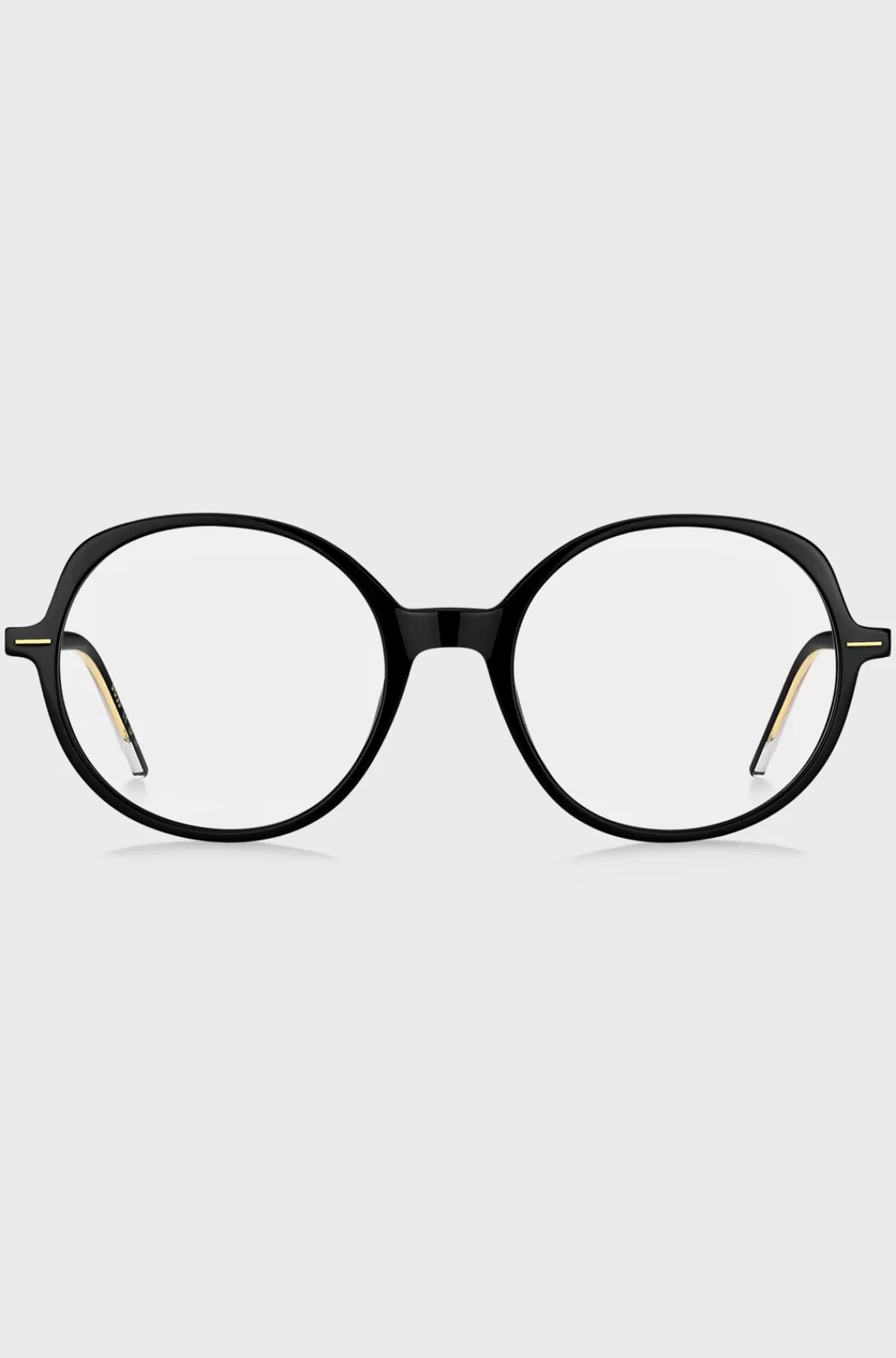 HUGO BOSS Stel Til Briller Med Styrke I Acetat Med Guldfarvede Detaljer Sort Fashion