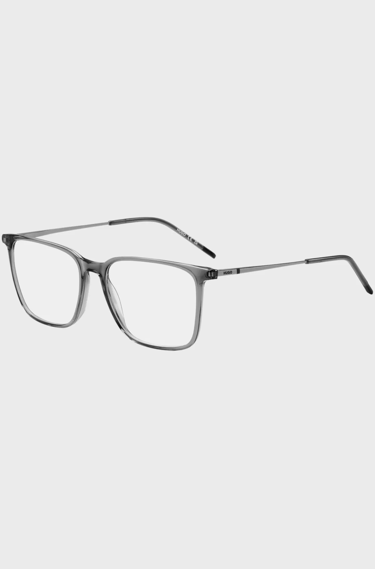 HUGO BOSS Stel Til Briller Med Styrke I Transparent t Acetat Med Metalstænger Grå Cheap