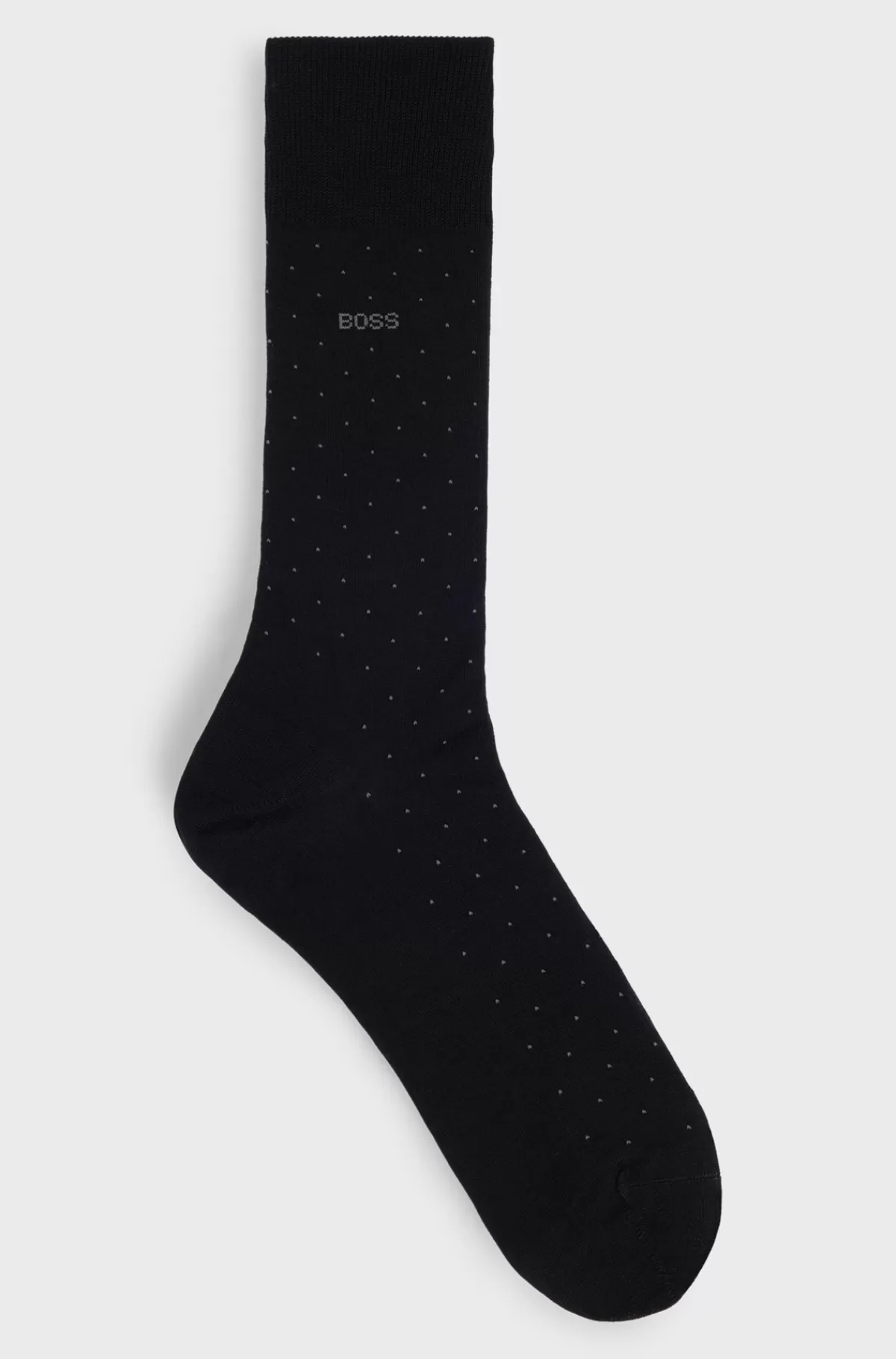 HUGO BOSS Strømper I Almindelig Længde I En Merceriseret Bomuldsblanding Sort Flash Sale