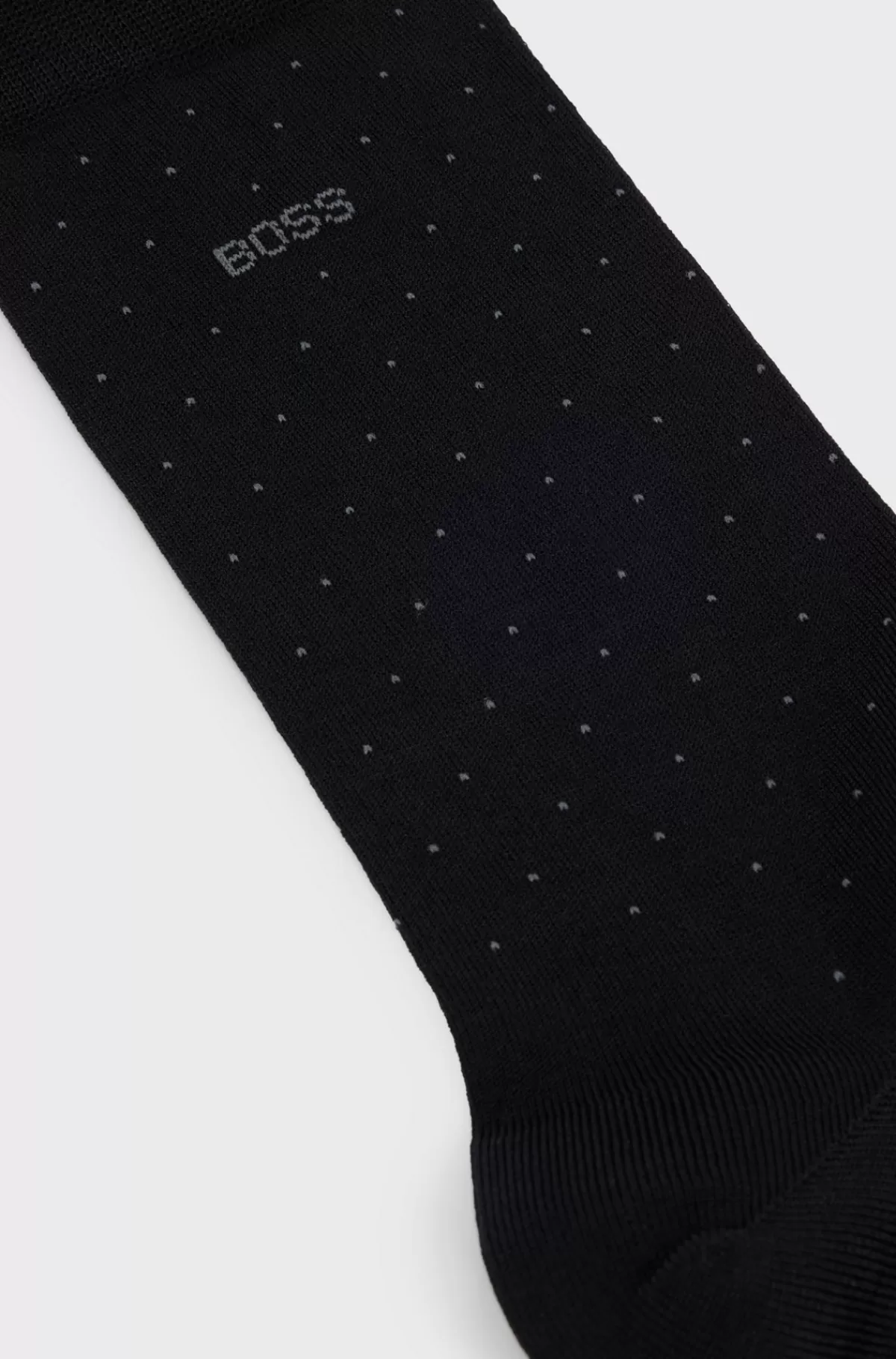 HUGO BOSS Strømper I Almindelig Længde I En Merceriseret Bomuldsblanding Sort Flash Sale