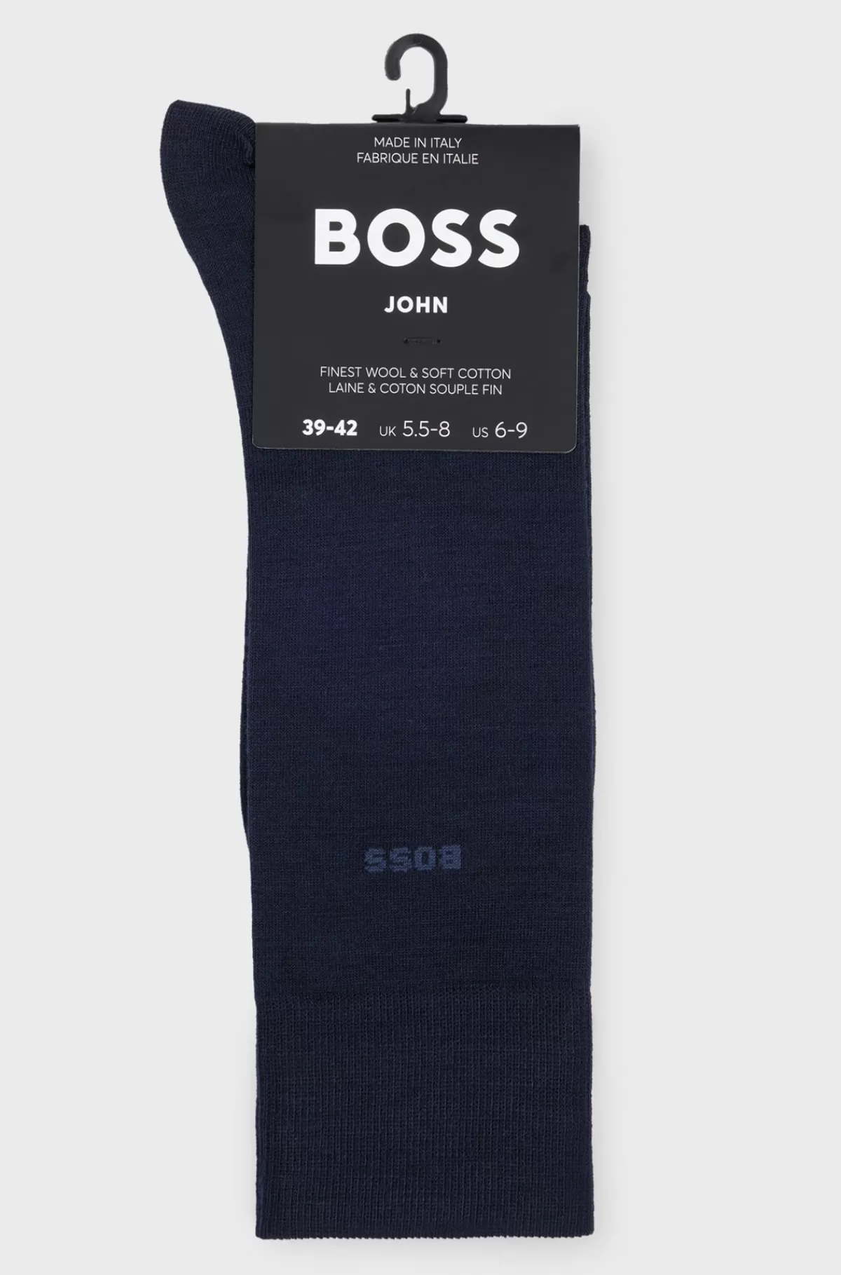 HUGO BOSS Strømper I Almindelig Længde Med Logo Fremstillet I En Uldblanding Mørkeblå Best Sale