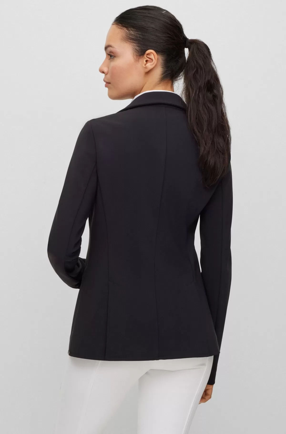HUGO BOSS Stævnejakke Til Hestesport Med Slim Fit Og Ekstra Stræk Sort Store
