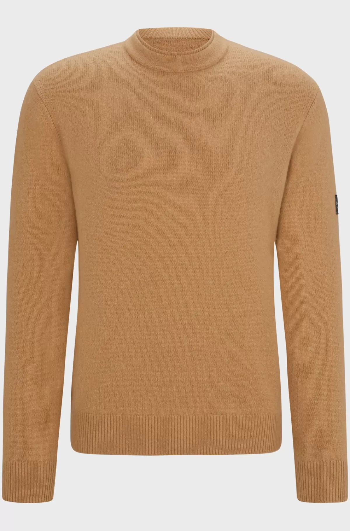 HUGO BOSS Sweater Til Hestesport I Bomuld Og Kashmir Med Logomærke Beige Online