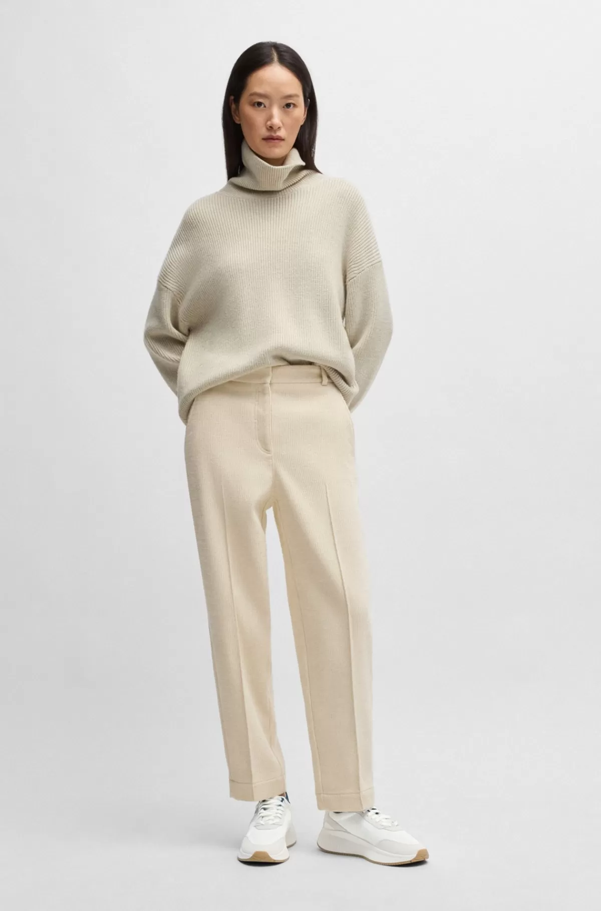 HUGO BOSS THE CHANGE Sneakers Lys beige Discount