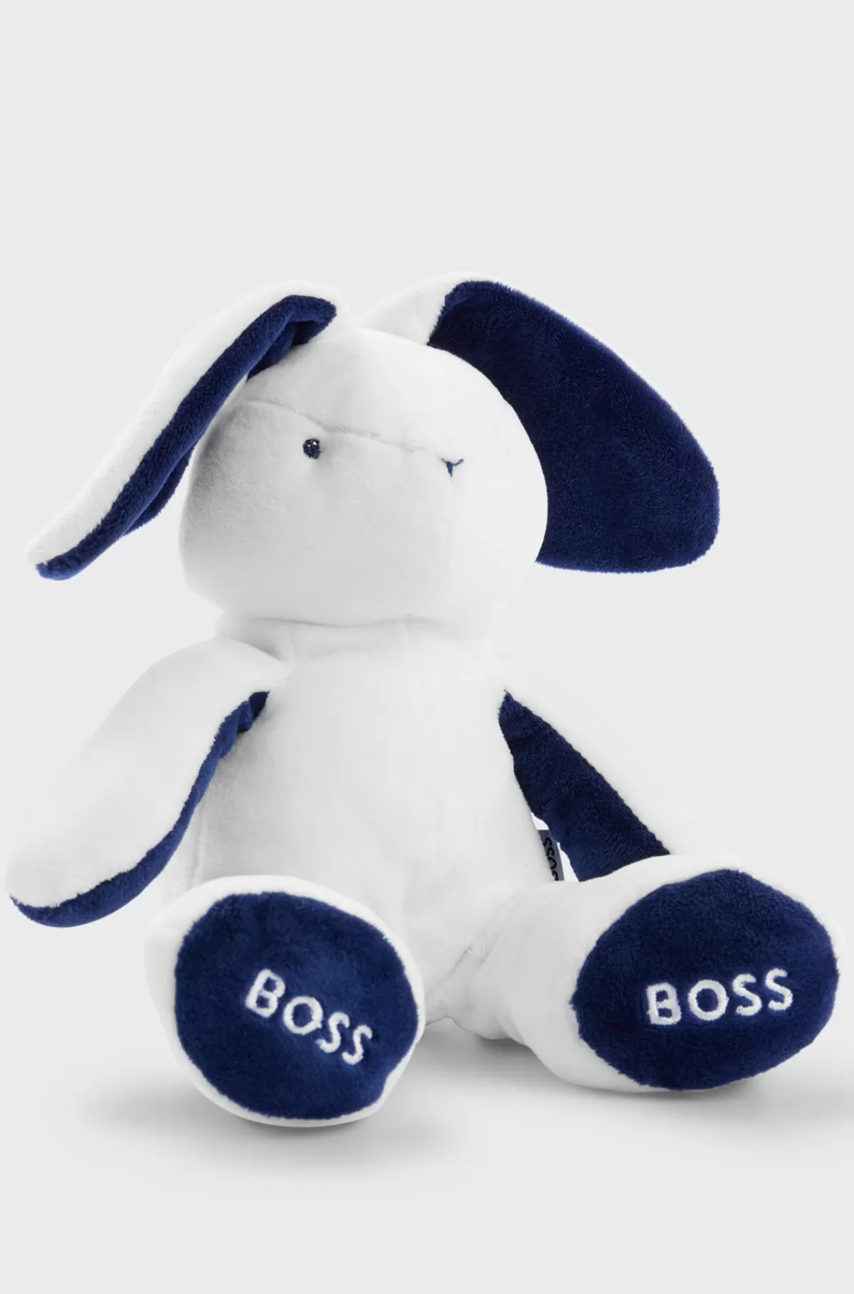 HUGO BOSS Tøjdyr Til Babyer I Imiteret Pels Med Broderede Logoer Hvid Flash Sale