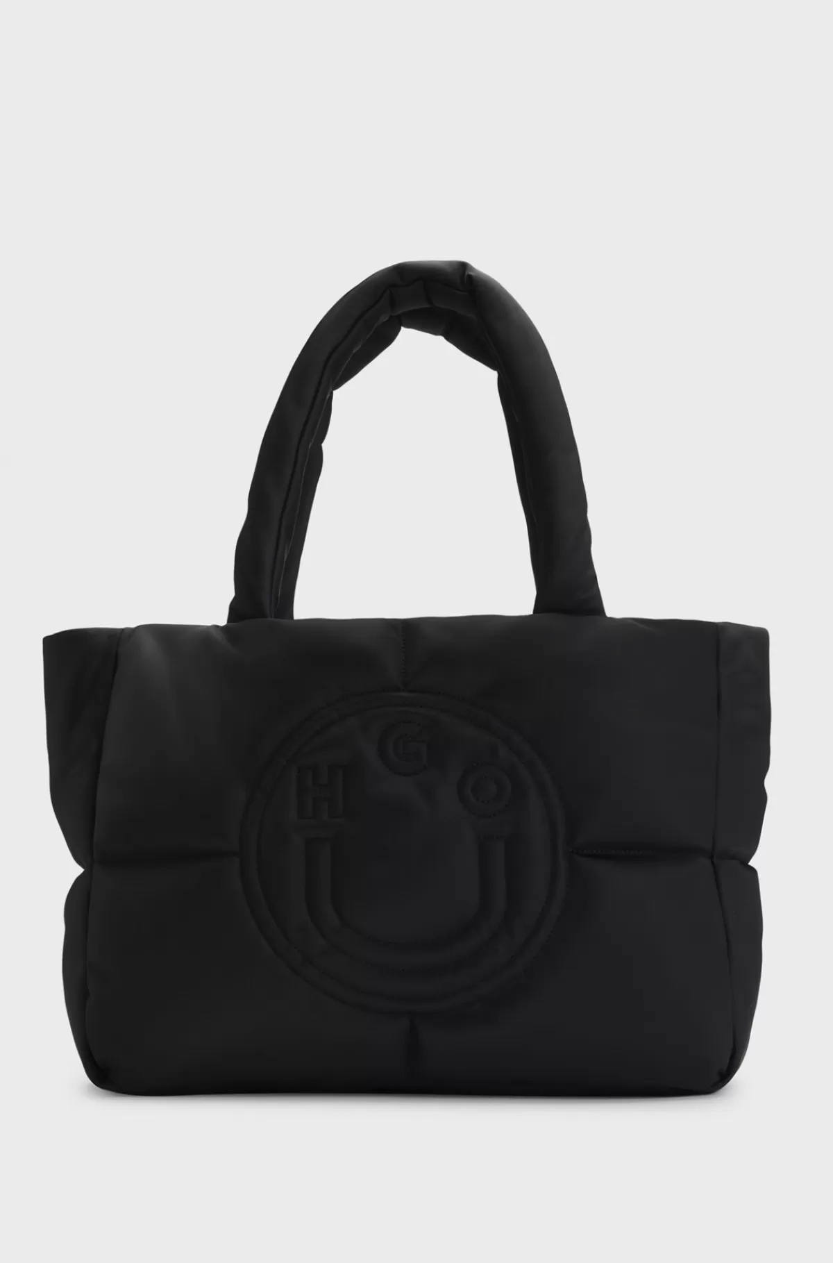 HUGO BOSS Tote Bag Med Happy HUGO Logo Sort Shop