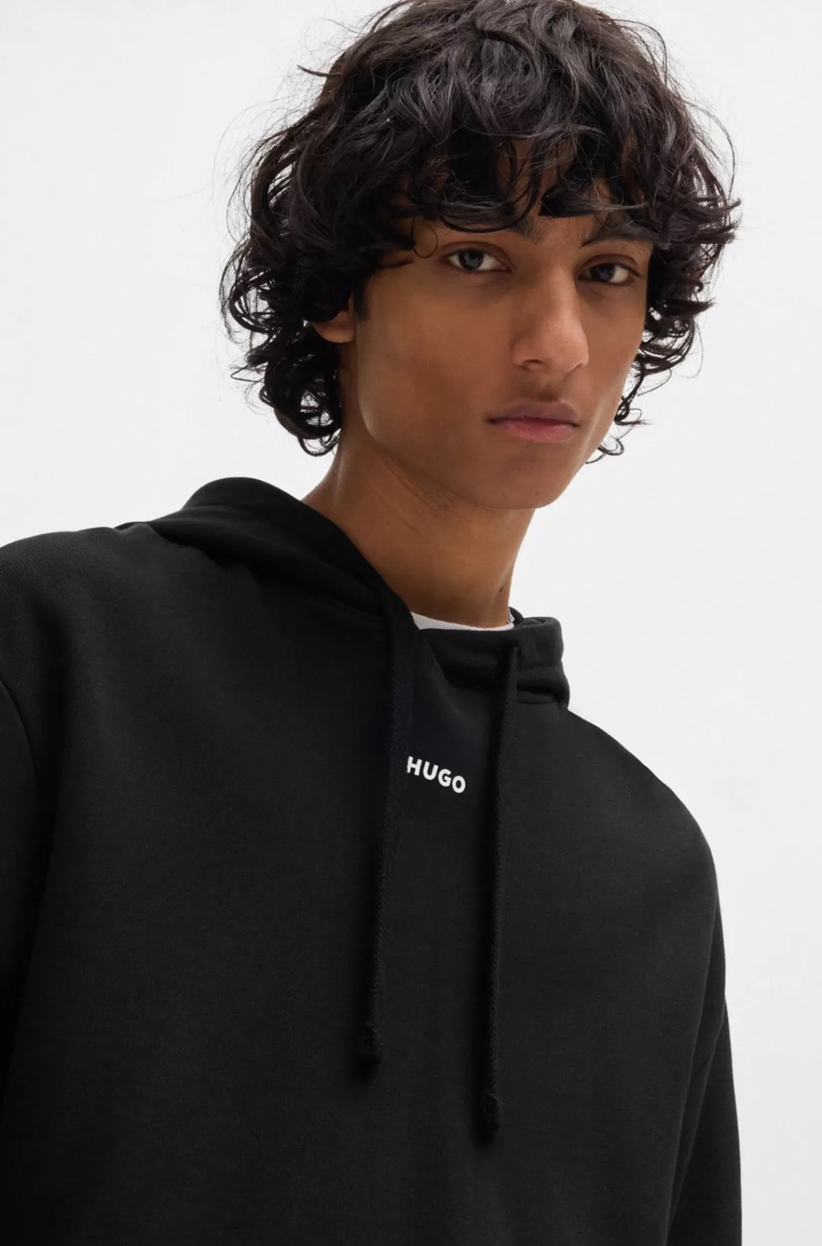 HUGO BOSS Tracksuit I Sweatkvalitet Af Bomuld Med Relaxed Fit Og Kontrastlogoer Sort Cheap
