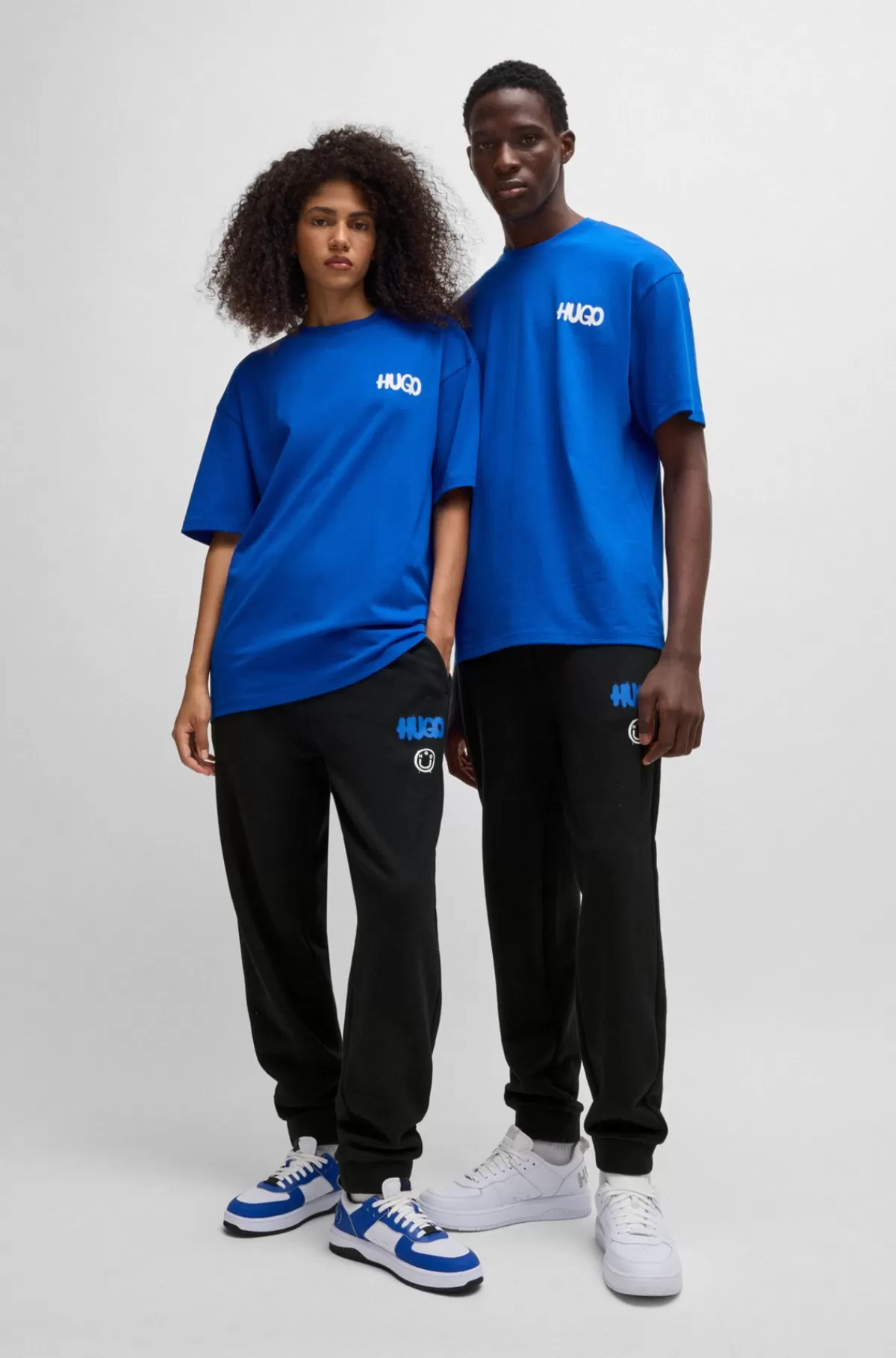 HUGO BOSS Tracksuit-bukser I Sweatkvalitet Af Bomuld Med Logo Sort Flash Sale