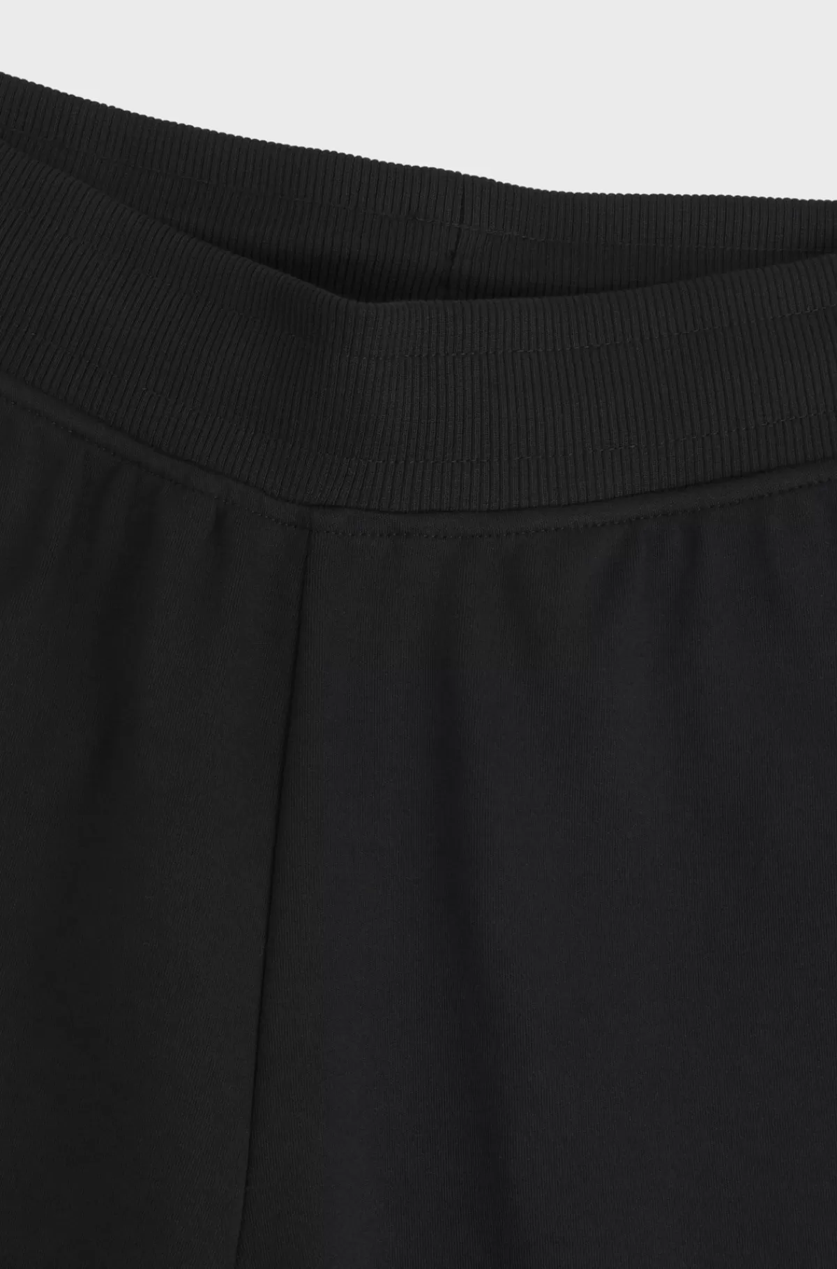 HUGO BOSS Tracksuit-bukser Med Brede Ben I Bomuld Med Stræk Og Logobånd Sort Shop