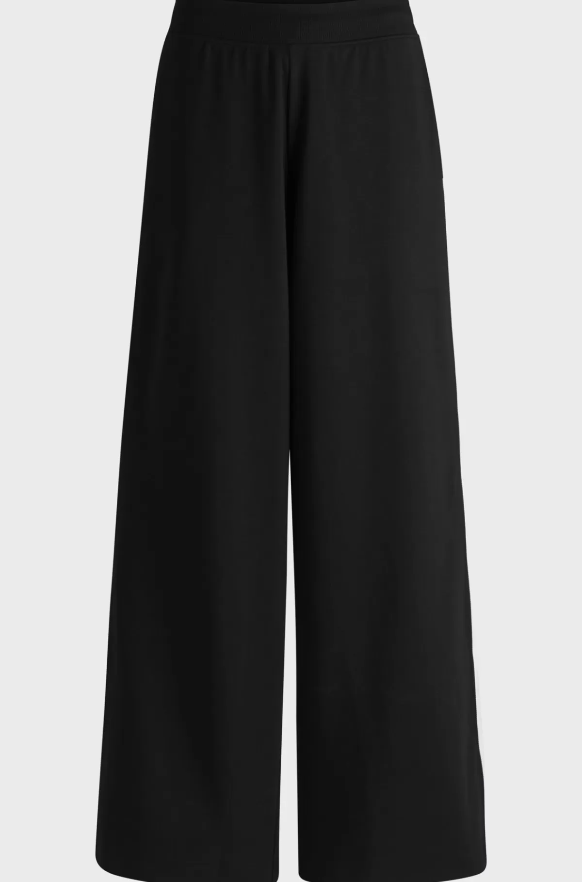 HUGO BOSS Tracksuit-bukser Med Brede Ben I Bomuld Med Stræk Og Logobånd Sort Shop