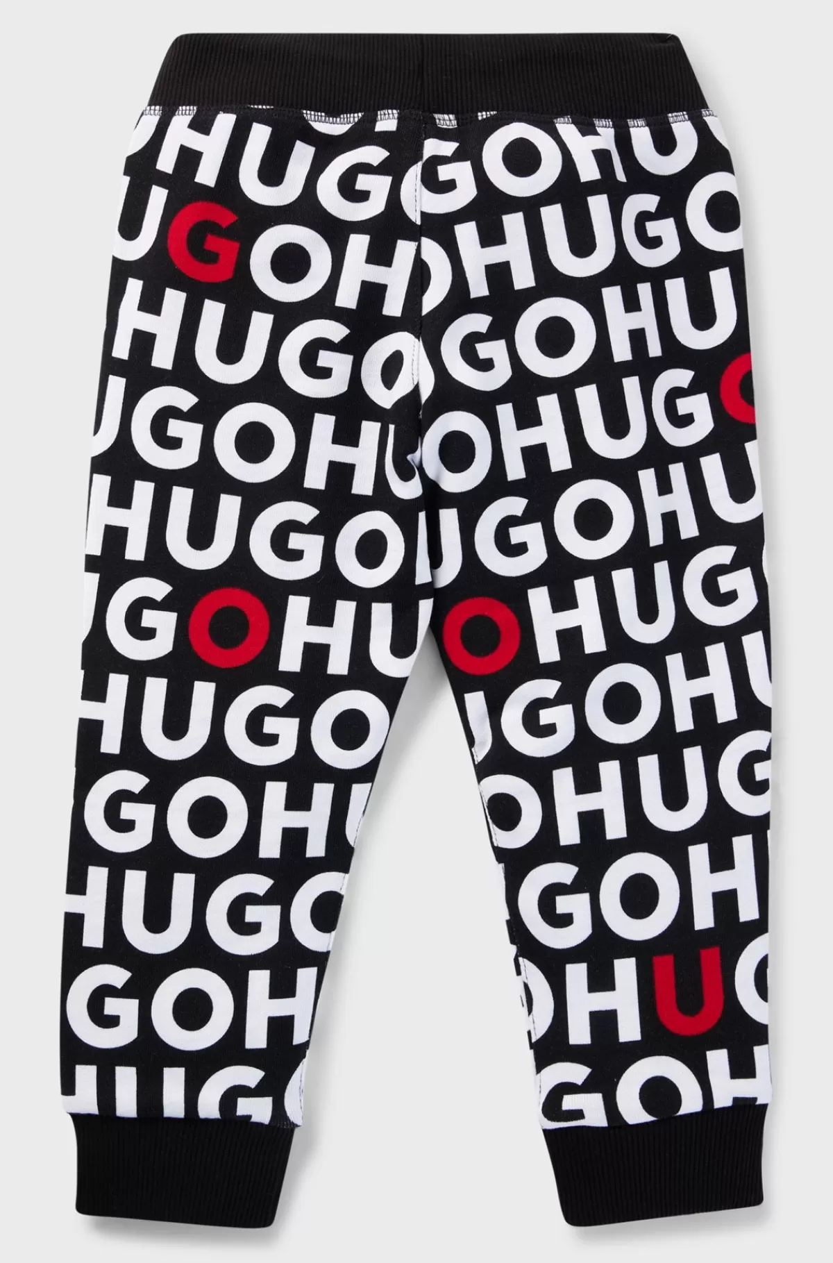 HUGO BOSS Tracksuit-bukser Til Børn I Bomuldsblanding Med Gentaget Logoprint Mønstret Best