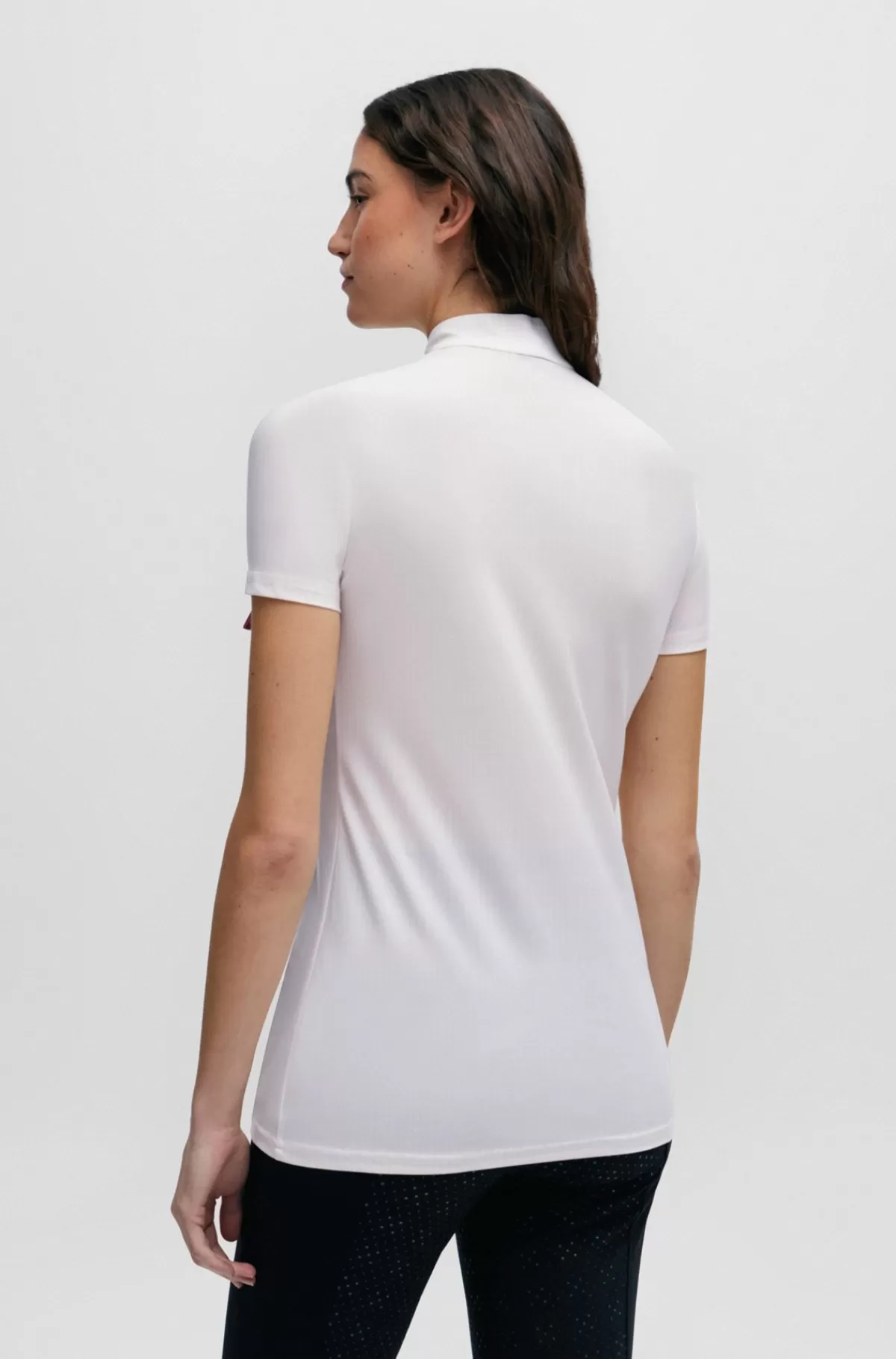 HUGO BOSS Træningsskjorte Til Hestesport Med Halve ærmer I Peach Lys orange Discount