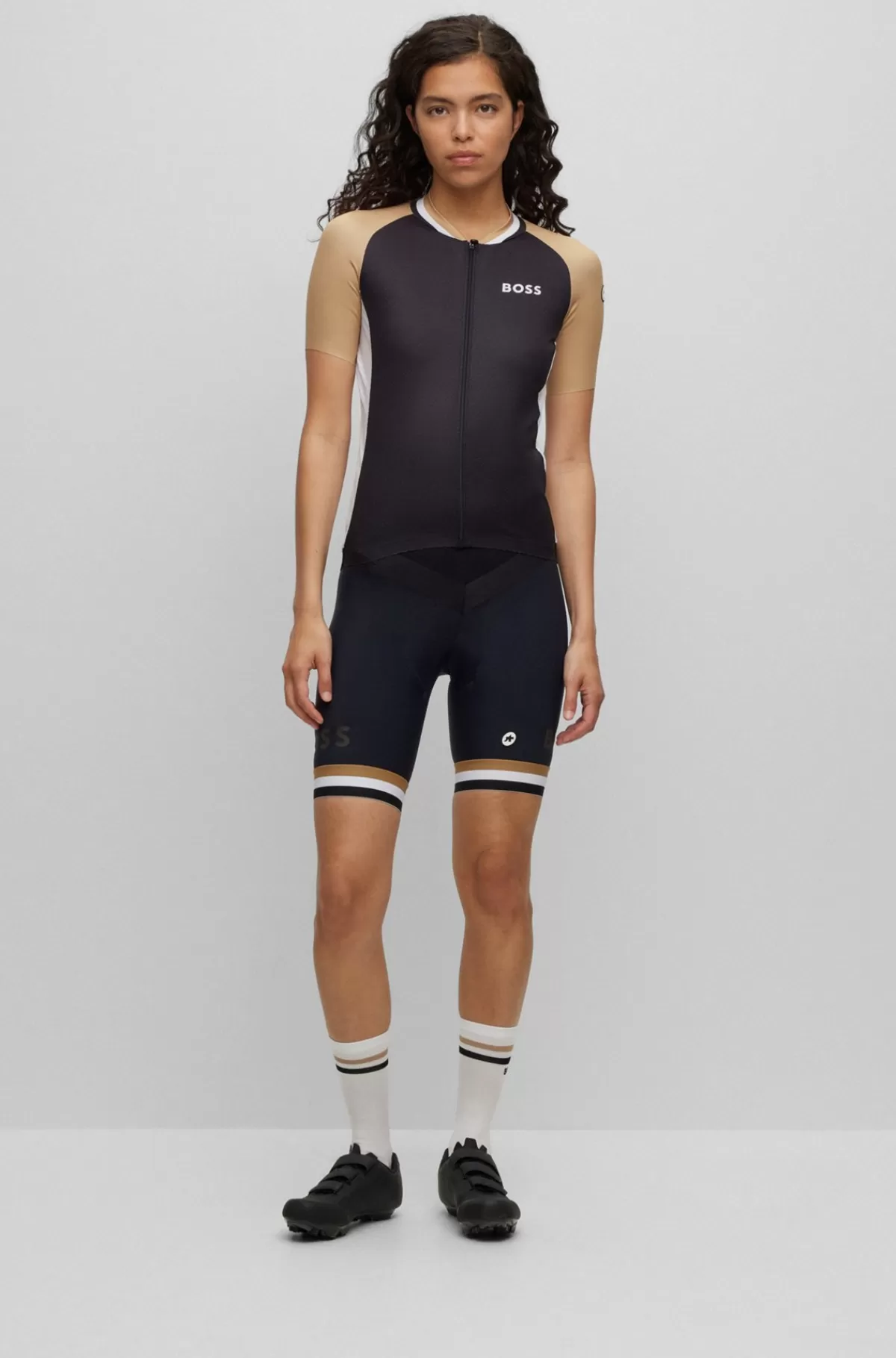 HUGO BOSS T-shirt Af UPF50+-jersey Med Tre Lommer På Ryggen Og Branding Fra BOSS X ASSOS Sort Flash Sale