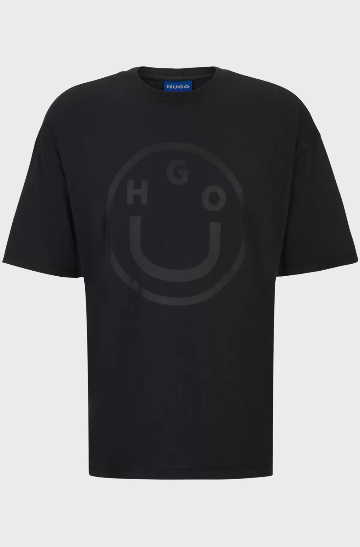 HUGO BOSS T-shirt I Bomuld Med Oversize Fit Og Den Nye Sæsons Logo Sort Shop