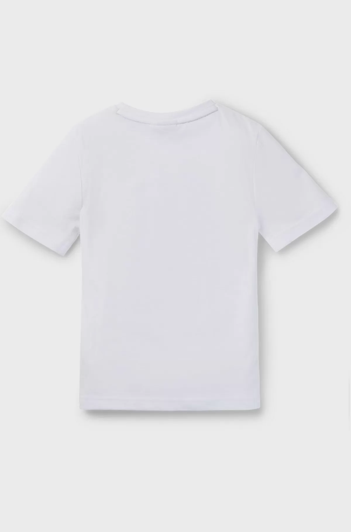 HUGO BOSS T-shirt I Bomuld Til Børn Med Regular Fit Og Slogangrafik Hvid Best Sale