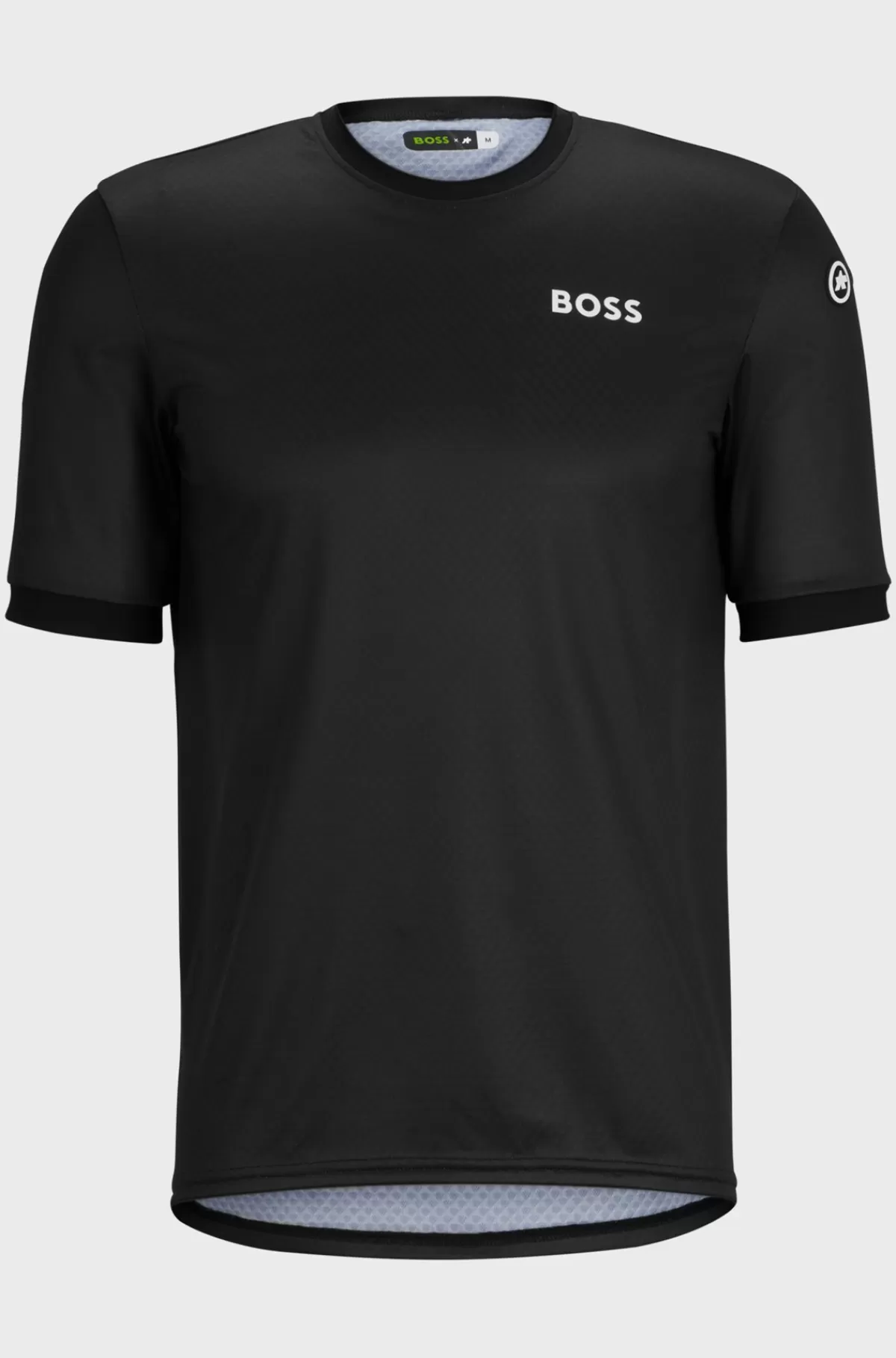 HUGO BOSS T-shirt I UPF35-jersey Og Med Branding Fra BOSS X ASSOS Sort Hot