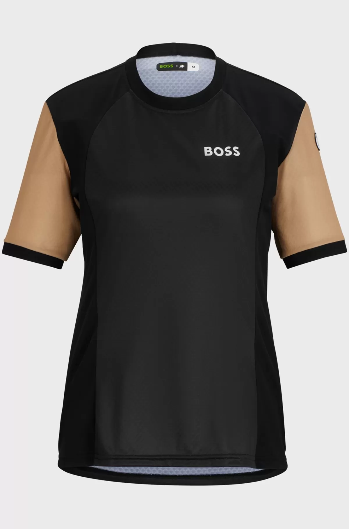 HUGO BOSS T-shirt I UPF35-jersey Og Med Branding Fra BOSS X ASSOS Sort Discount