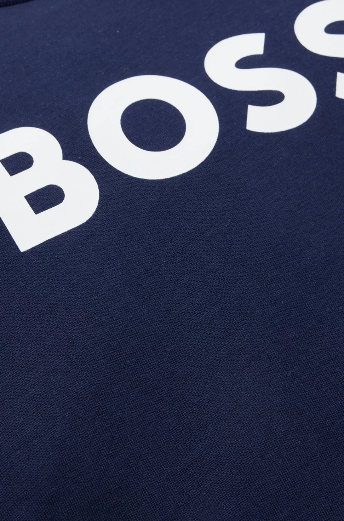 HUGO BOSS T-shirt Med Lange ærmer I Bomuld Med Logo I Kontrastfarve Til Børn Mørkeblå Flash Sale