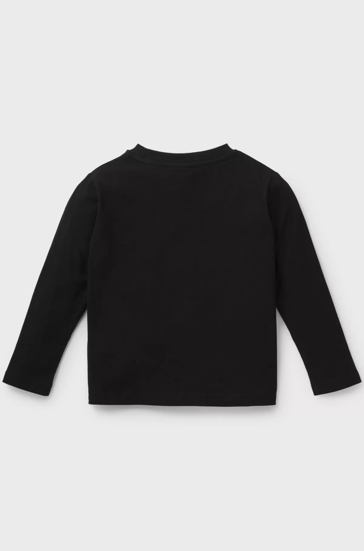 HUGO BOSS T-shirt Med Lange ærmer I Bomuld Med Logoprint Til Børn Sort Hot