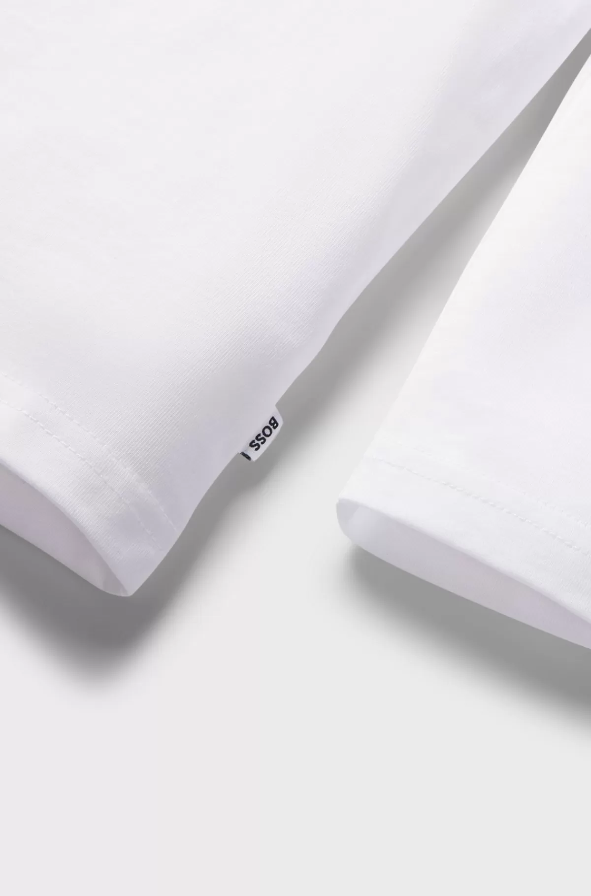 HUGO BOSS T-shirt Med Lange ærmer Til Børn I Bomuld Med Dobbelt B-monogram Hvid Cheap