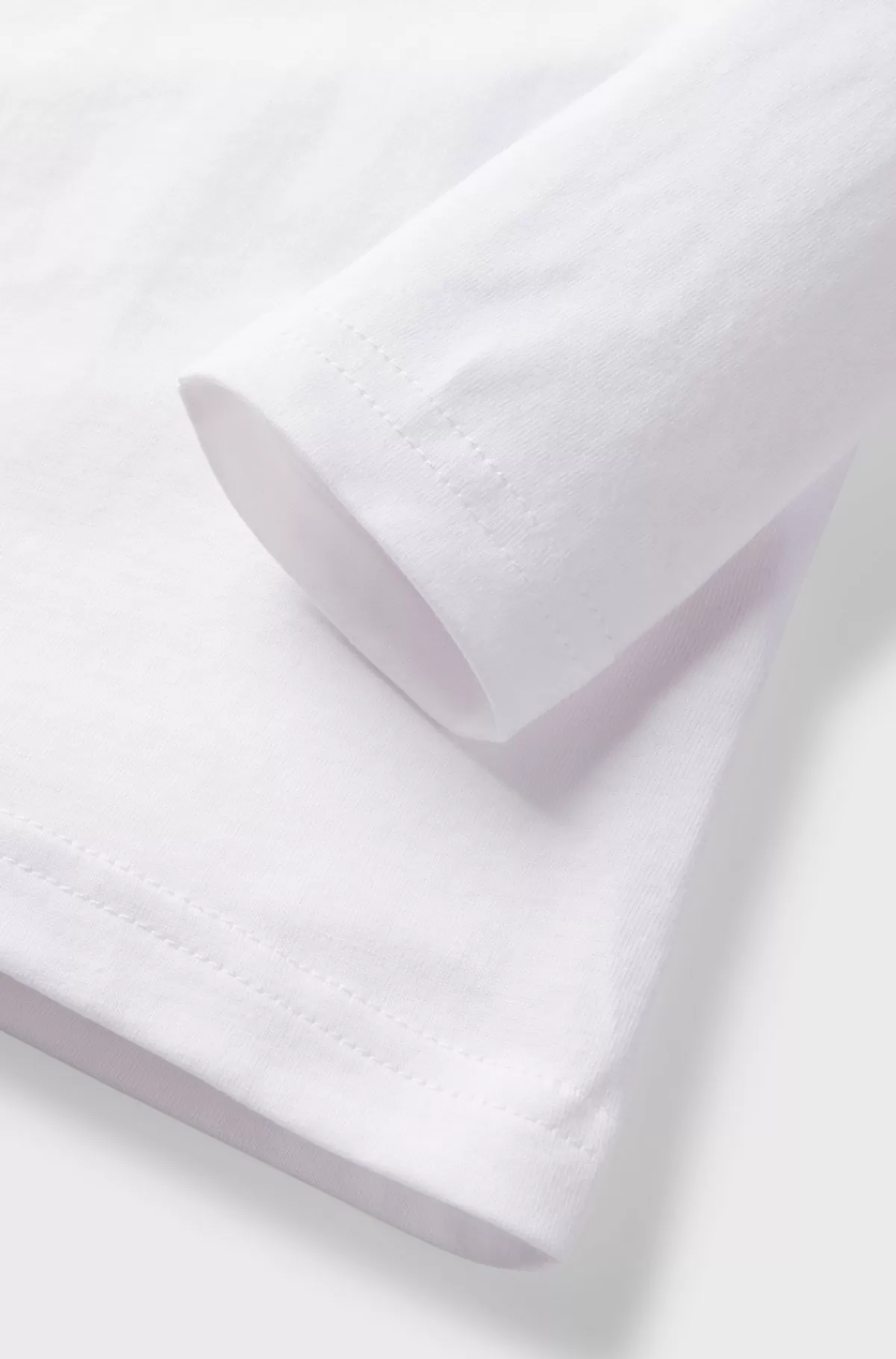 HUGO BOSS T-shirt Med Lange ærmer Til Børn I Bomuld Med Glitterlogo Hvid Cheap