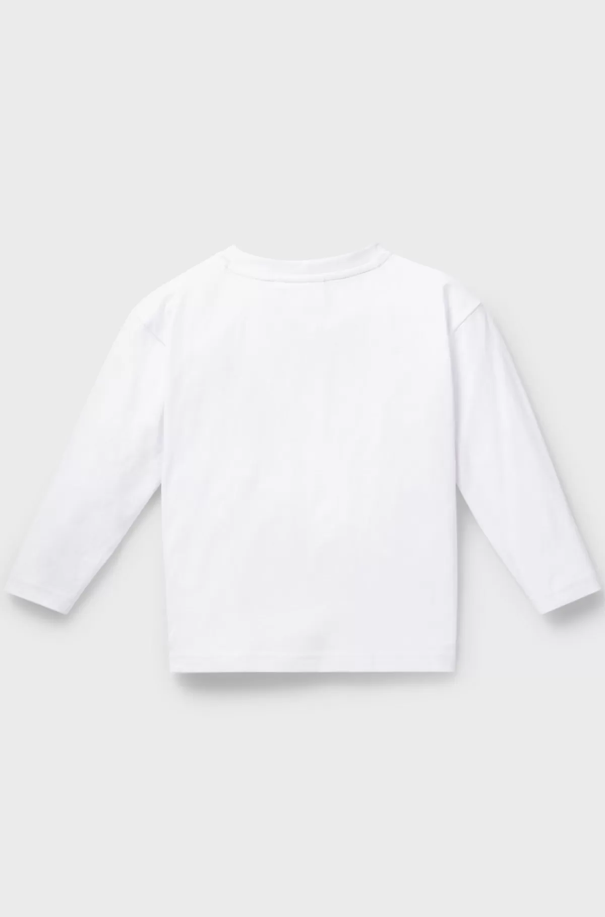 HUGO BOSS T-shirt Med Lange ærmer Til Børn I Bomuld Med Glitterlogo Hvid Cheap